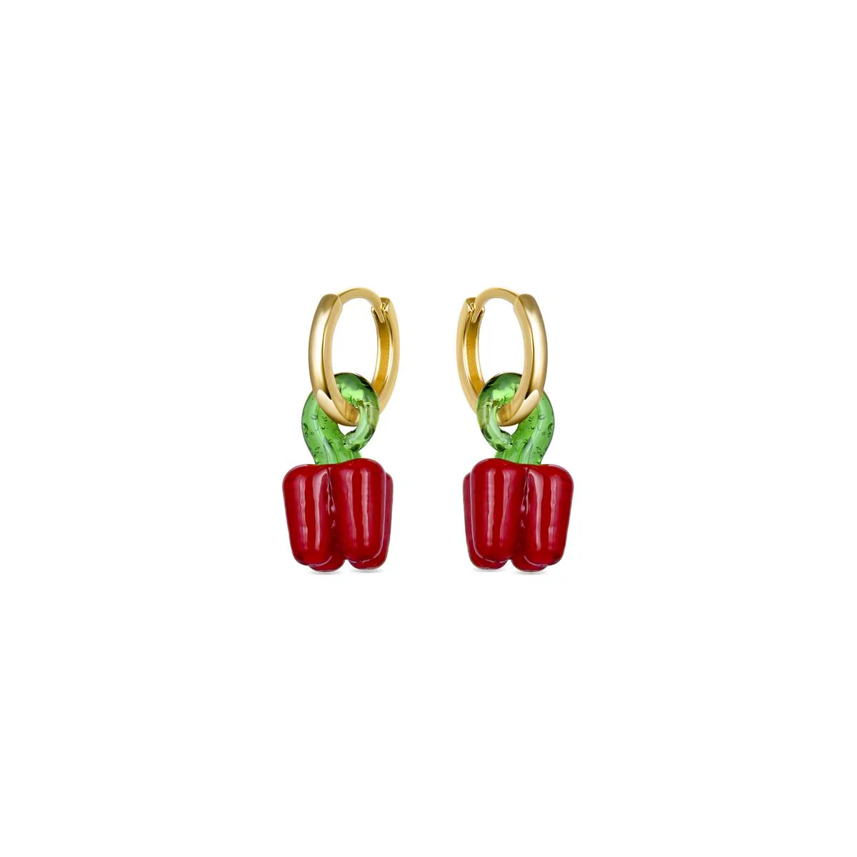 Pendientes Jatha Plata De Ley 925 - Jatha ROJO - Image 2