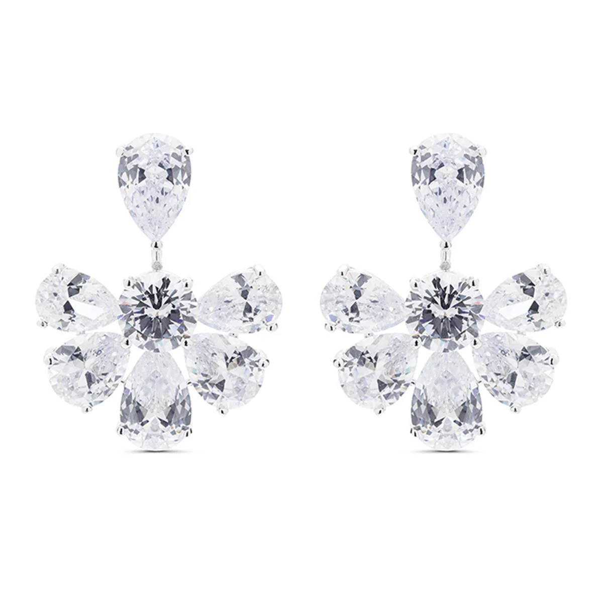 Pendientes Jawald Plata De Ley 925 - Jawald BLANCO