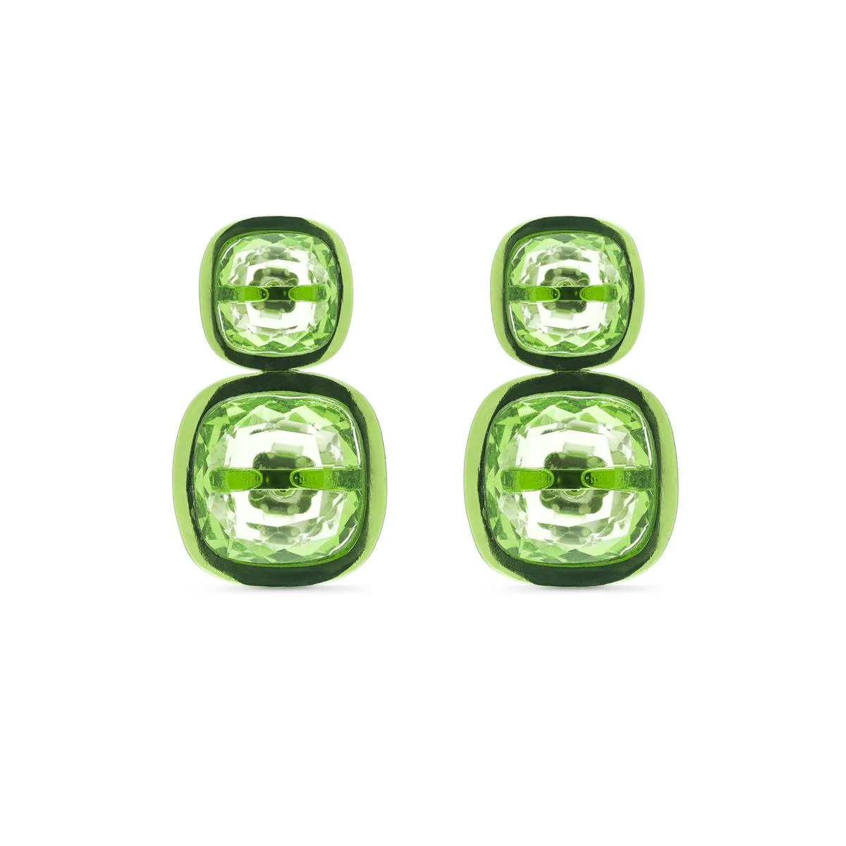 Pendientes Jennath Plata De Ley 925 - Jennath VERDE