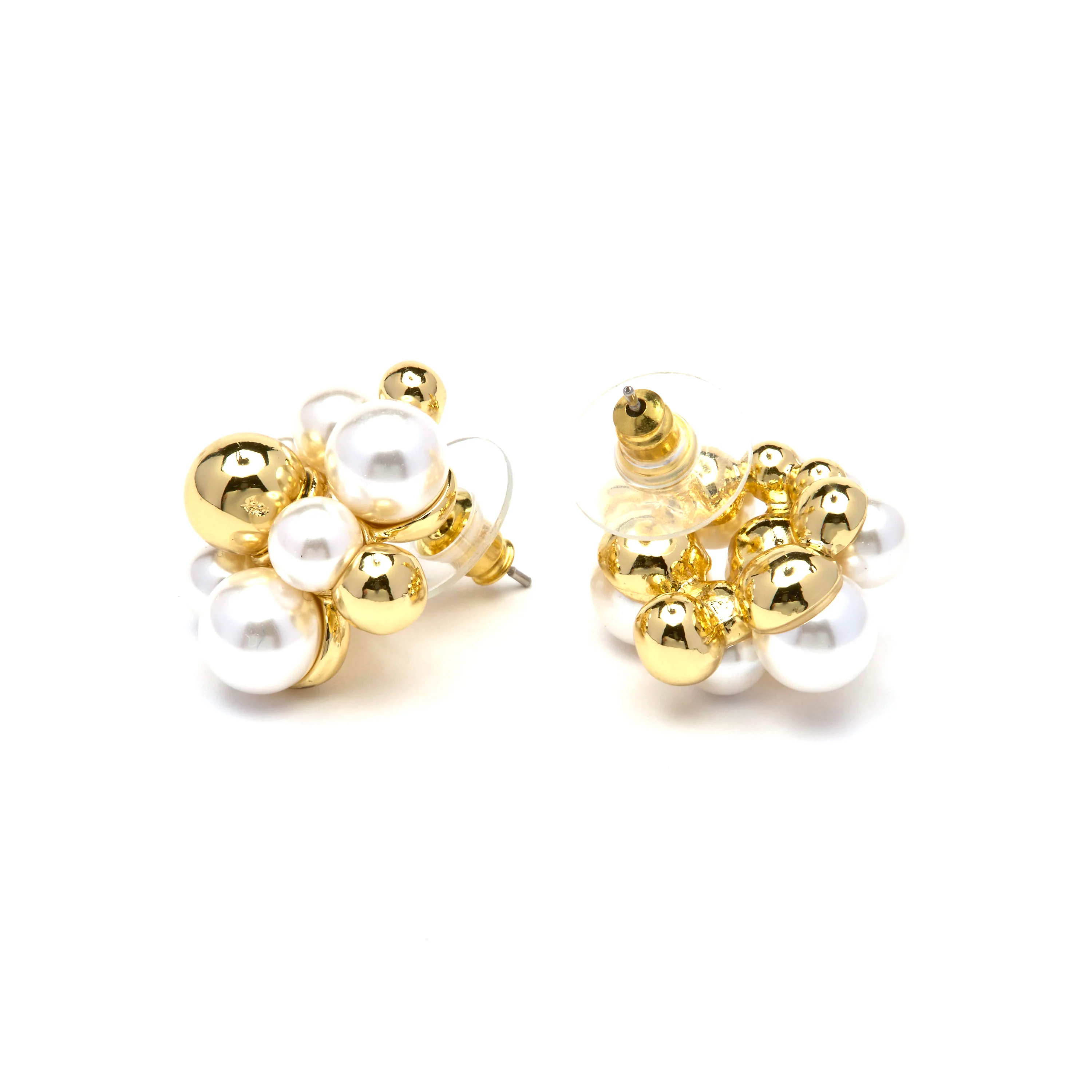 Pendientes de Perla Blanca acabado en oro amarillo 18k - Jenrak - Image 5