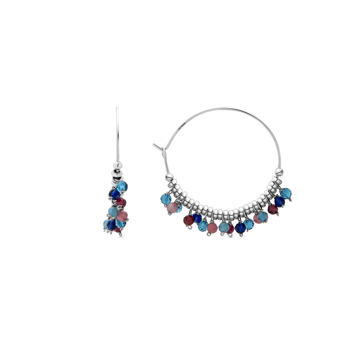 Pendientes Kabe Plata de Ley 925 - Kabe MULTICOLOR