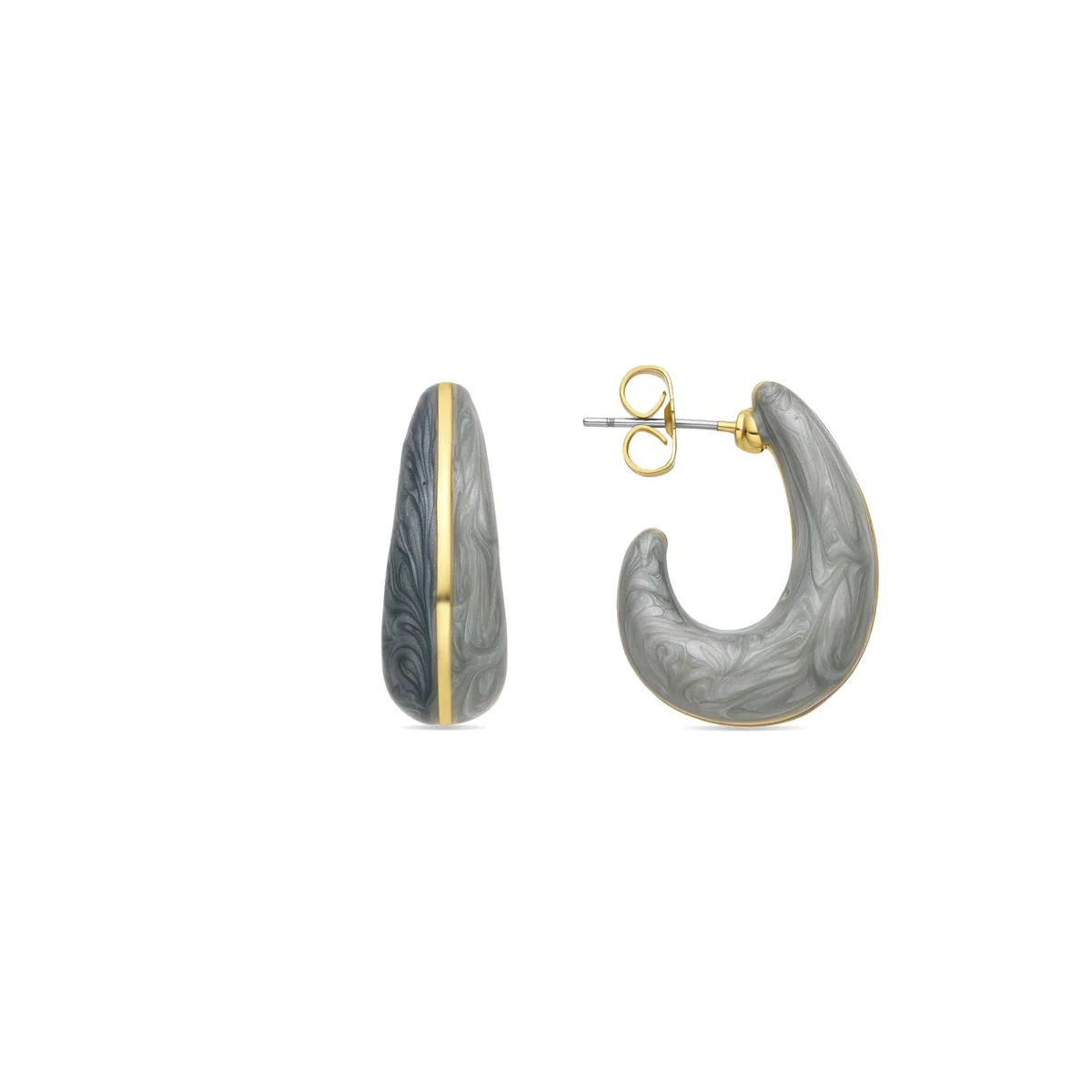 Pendientes Kahme acabado oro 18k - Kahme AZUL
