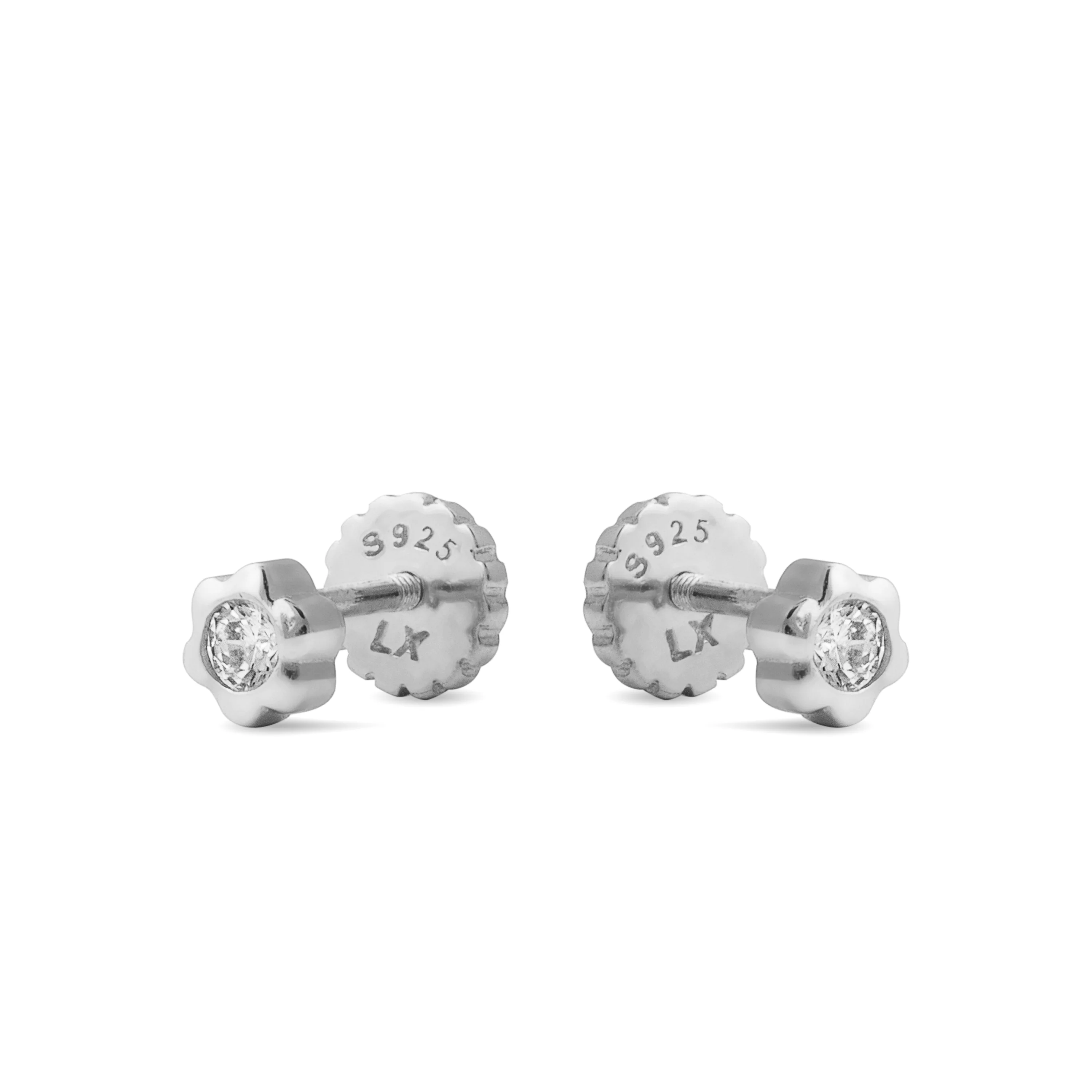 Pendientes de Plata de Ley 925 con Circonita Brillante acabados en rodio - Kaiwu - Image 3