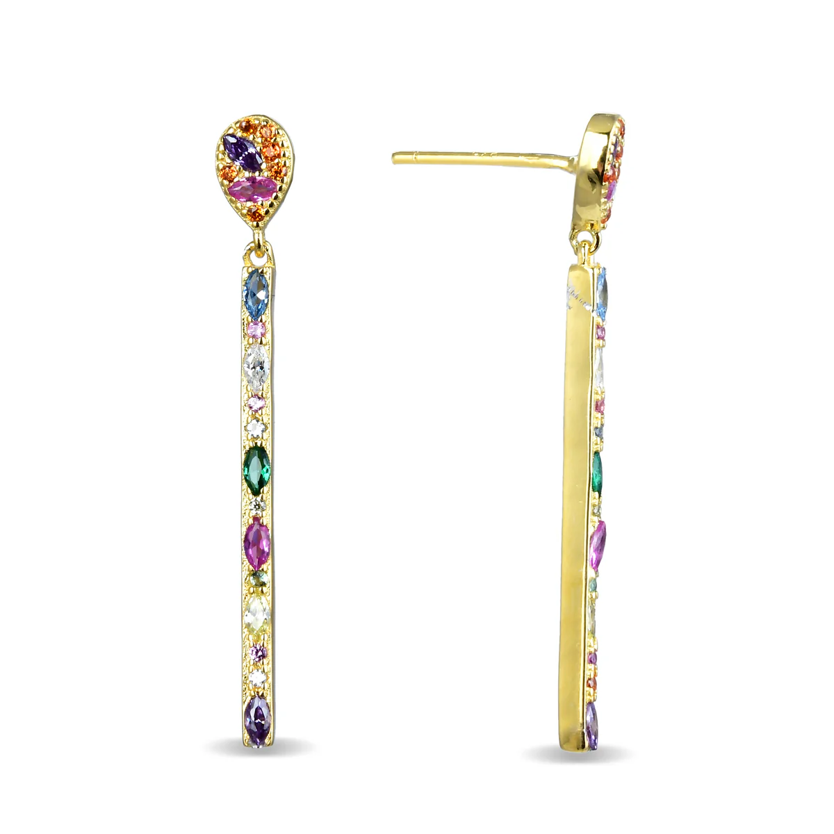 Pendientes Kaizol Plata De Ley 925 - Kaizol MULTICOLOR