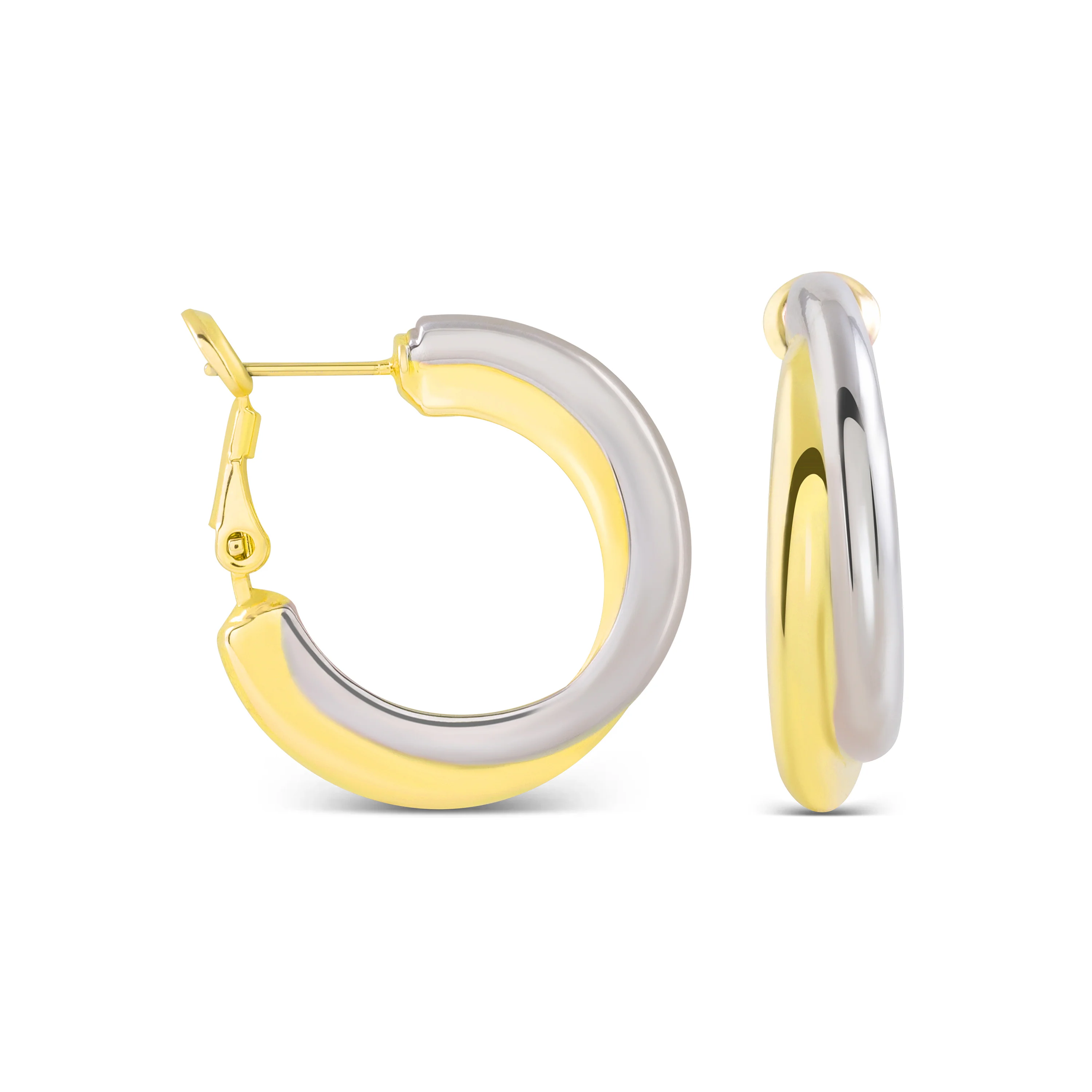 Pendientes acabados en oro amarillo 18K - Kalambo