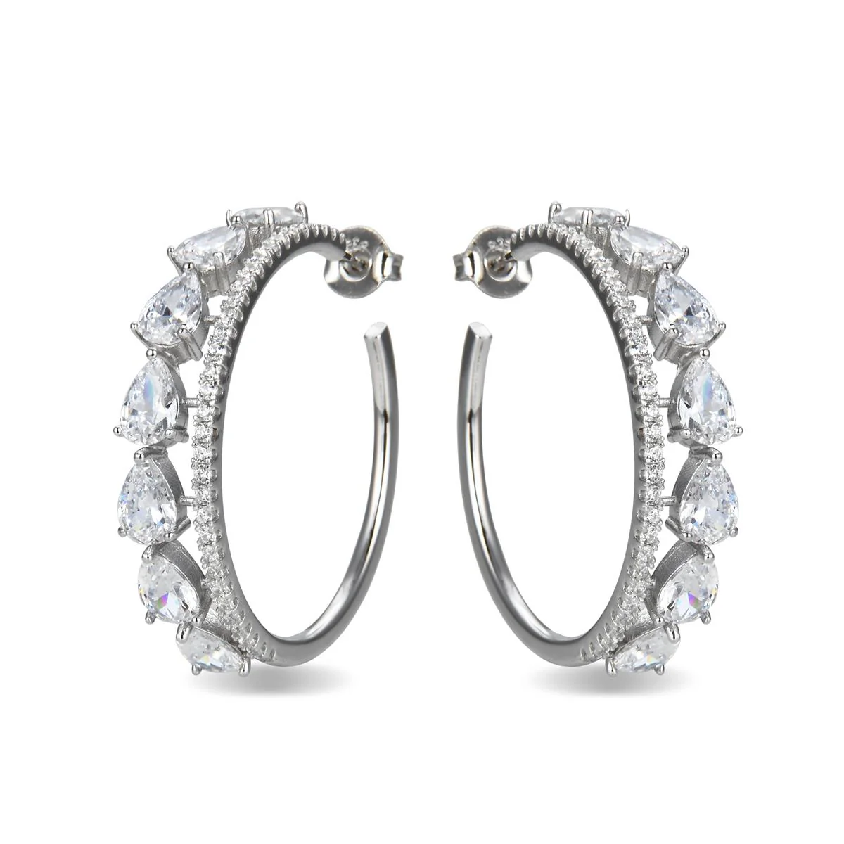 Pendientes Kanca Plata De Ley 925 - Kanca BLANCO - Image 2