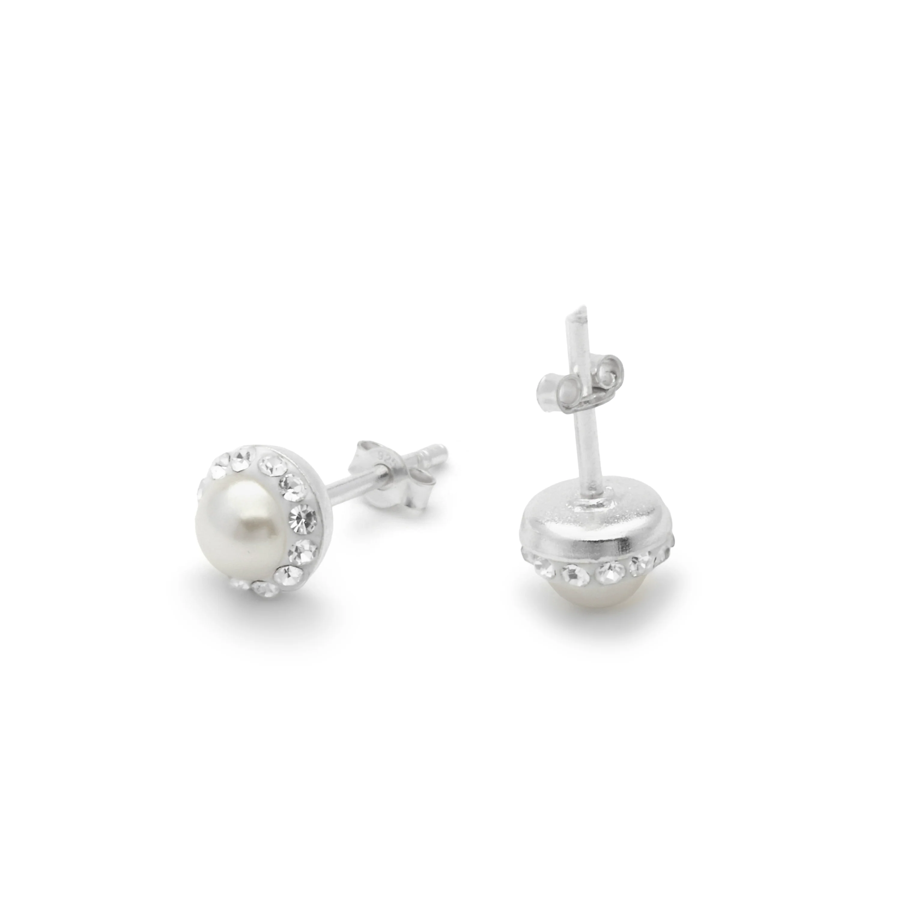 Pendientes de Plata de Ley 925 y Circonita Brillante acabado en rodio - Kapore - Image 3
