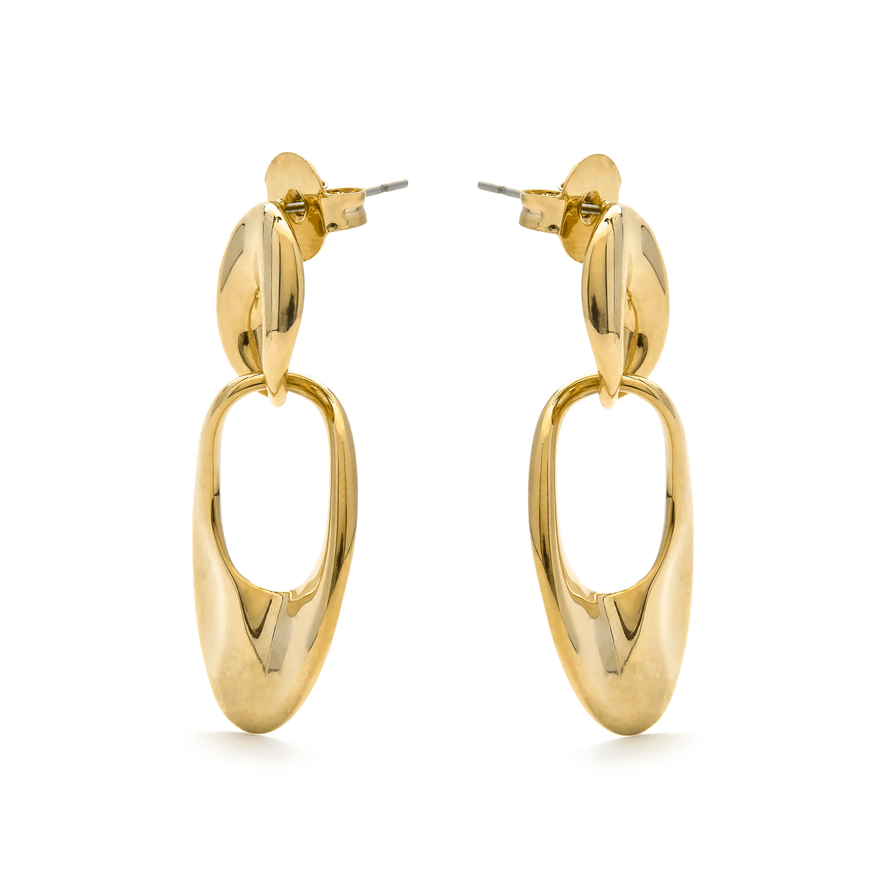 Pendientes acabado en oro amarillo 18k - Karme - Image 3