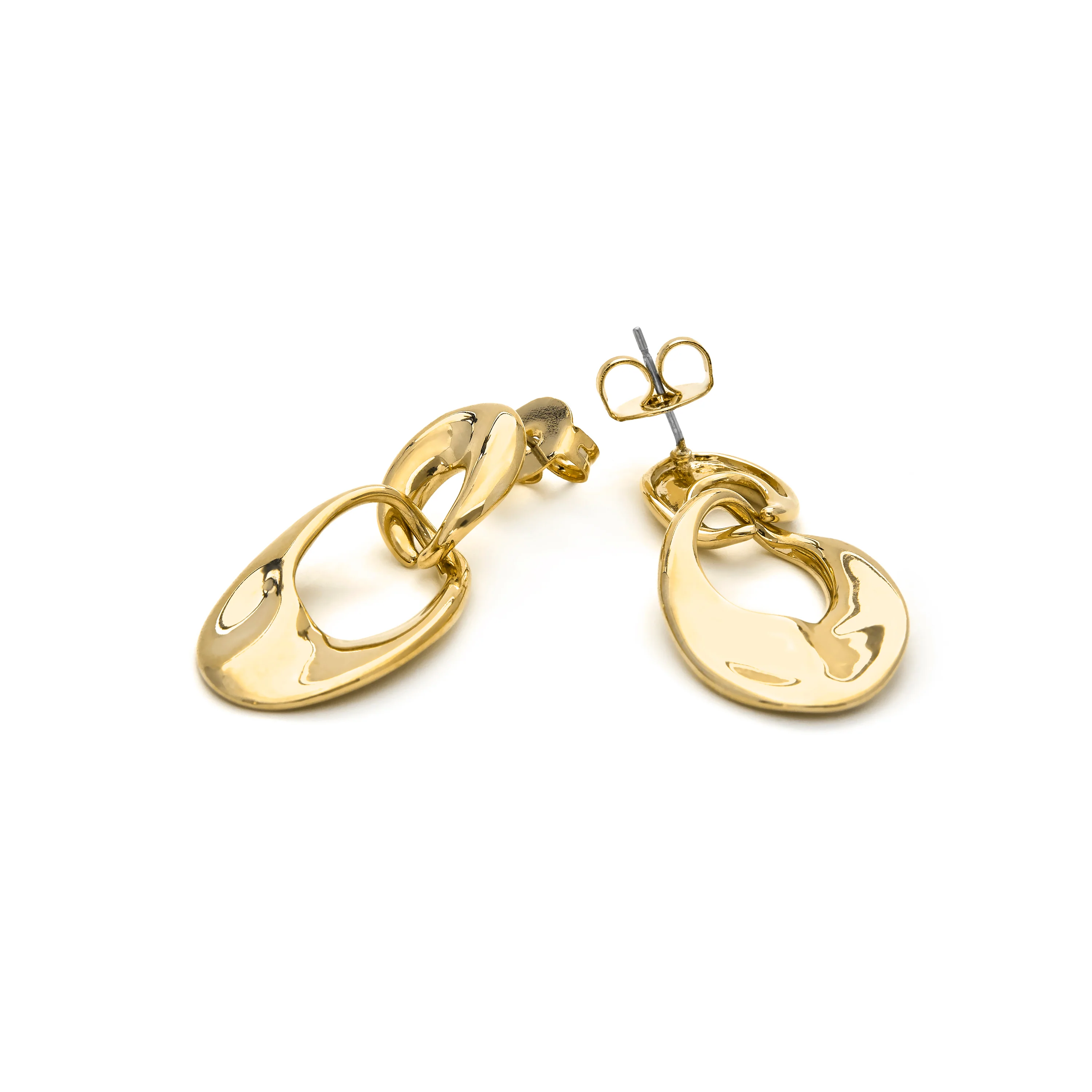 Pendientes acabado en oro amarillo 18k - Karme - Image 5