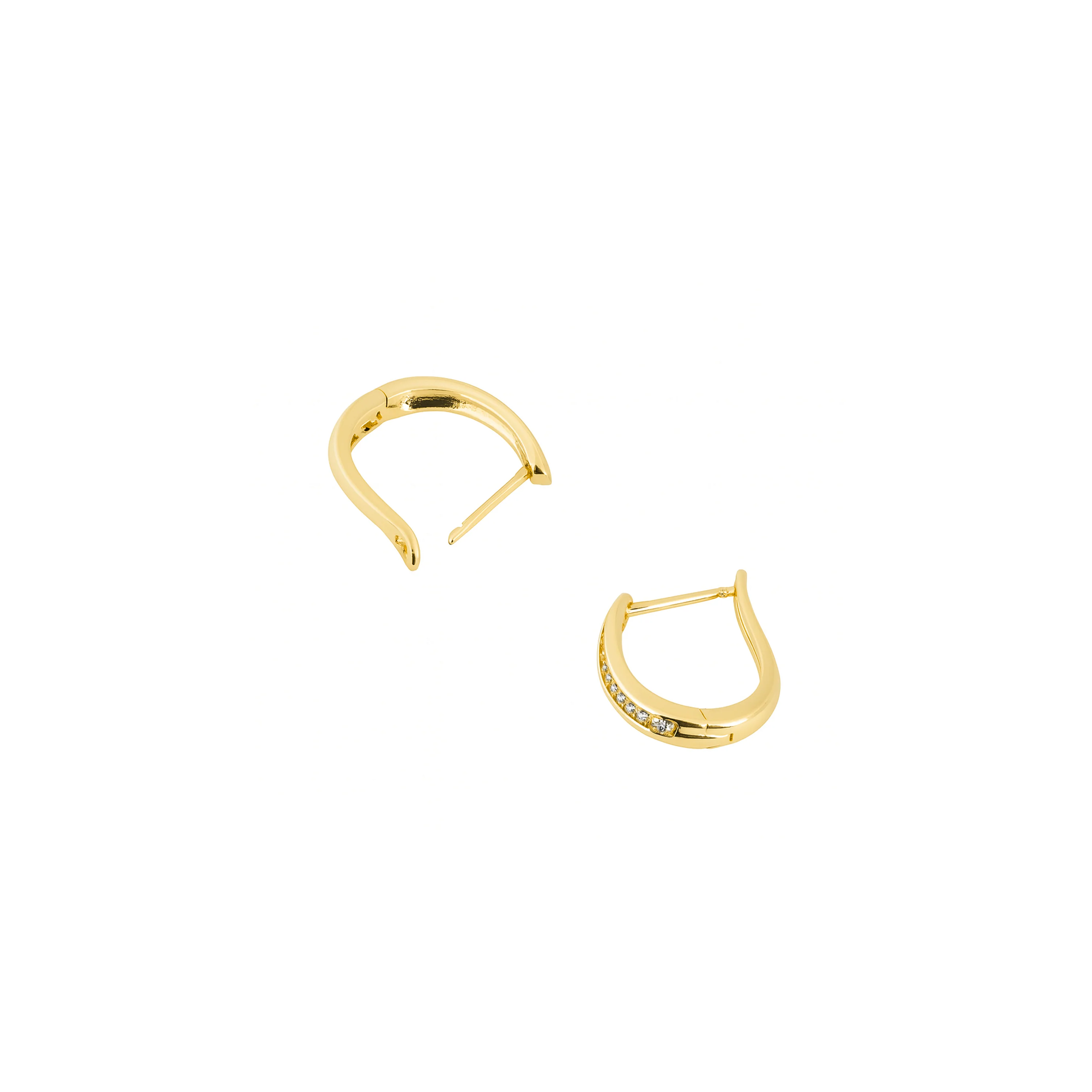 Pendientes acabado en oro amarillo 18k - Katki - Image 5
