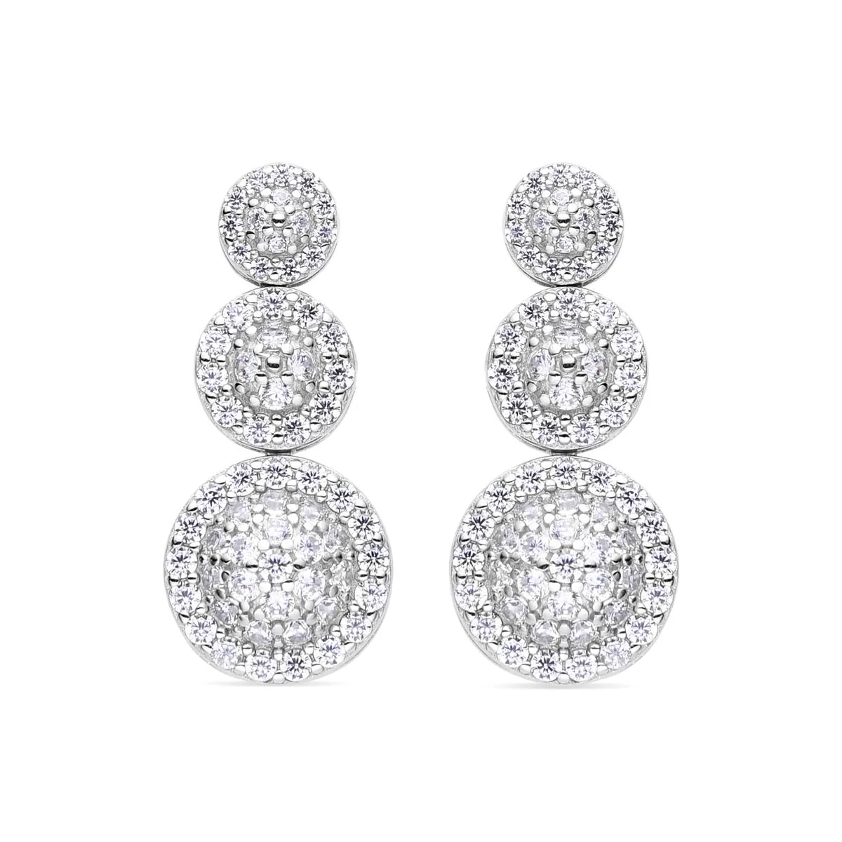 Pendientes Katyu Plata de Ley 925 - Katyu BLANCO