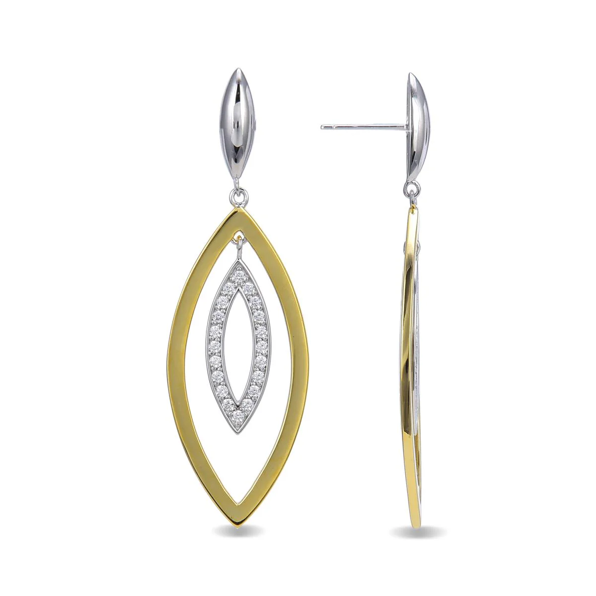 Pendientes Kazi Plata De Ley 925 - Kazi BLANCO
