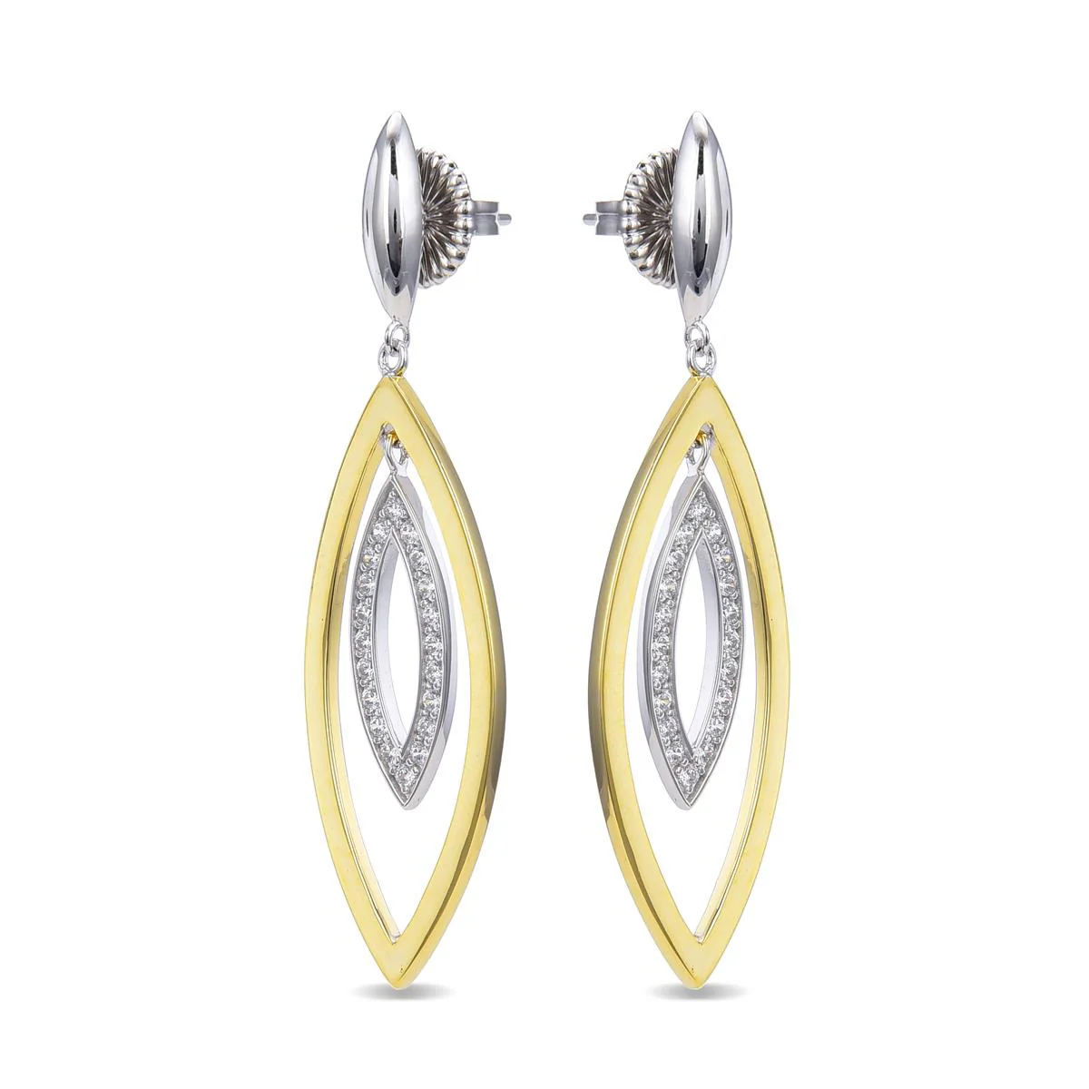 Pendientes Kazi Plata De Ley 925 - Kazi BLANCO - Image 2