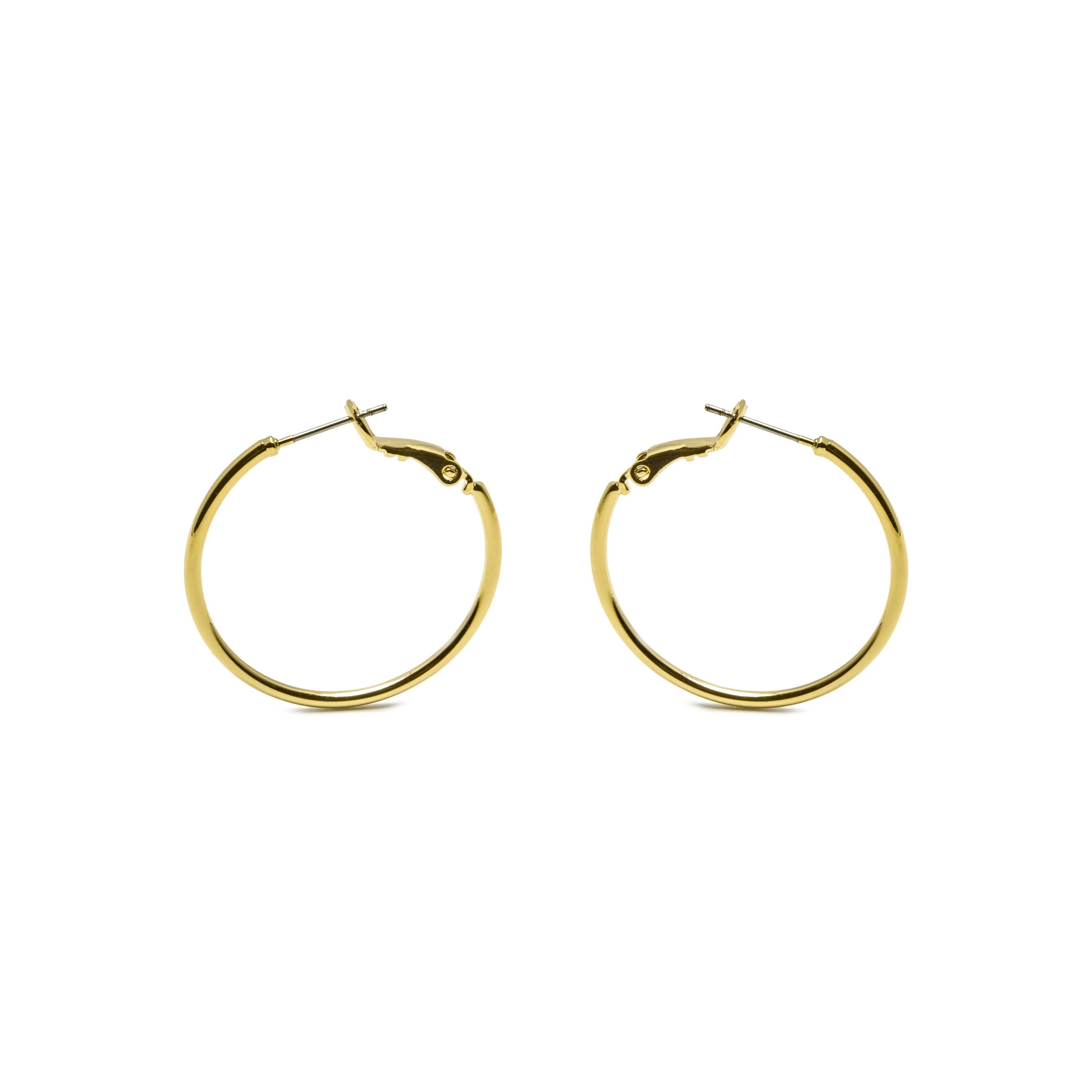Pendientes de 30mm de diámetro acabado Oro Amarillo de 18k - Kelxo - Image 3