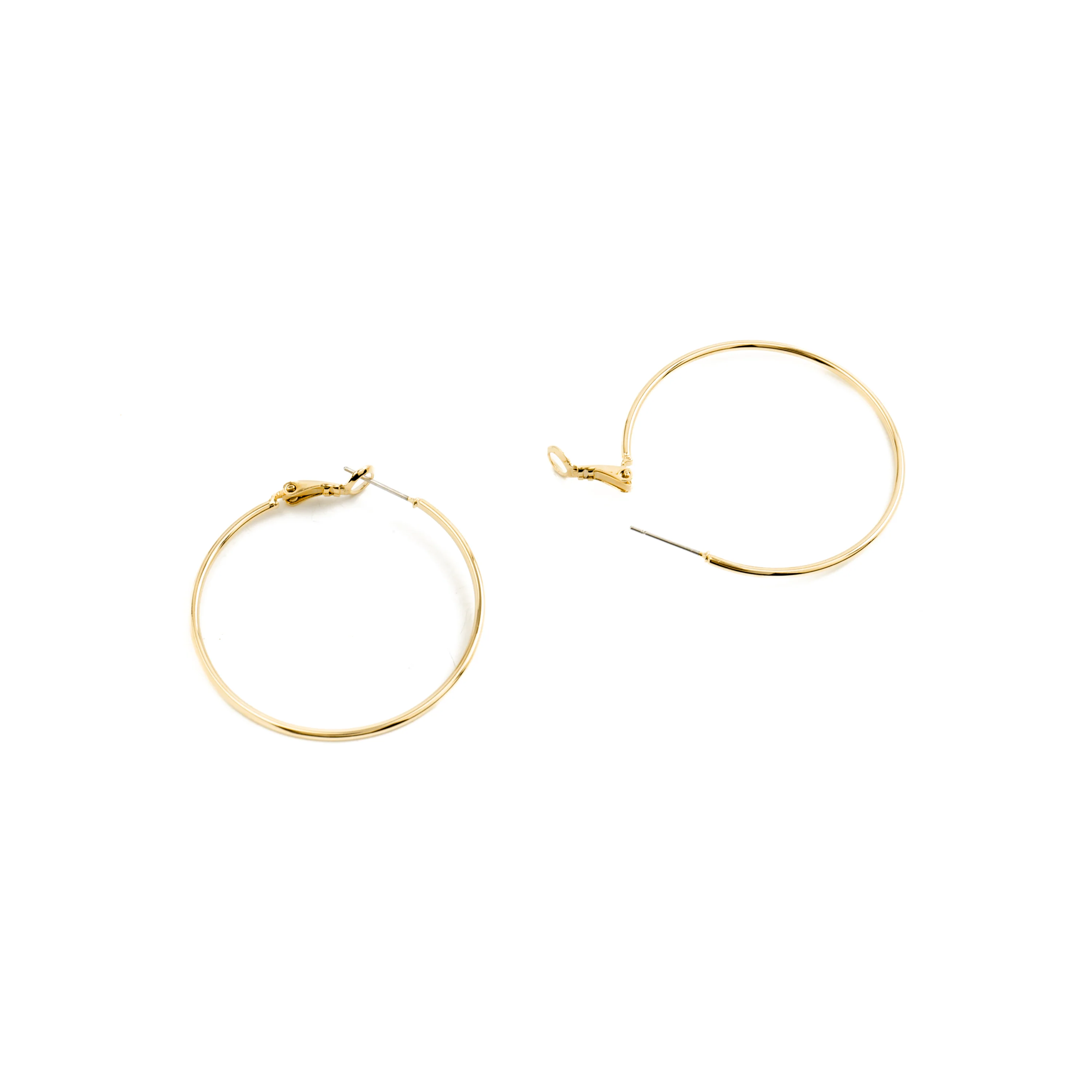 Pendientes de 40mm de diámetro acabado Oro Amarillo de 18k - Kelxo - Image 5
