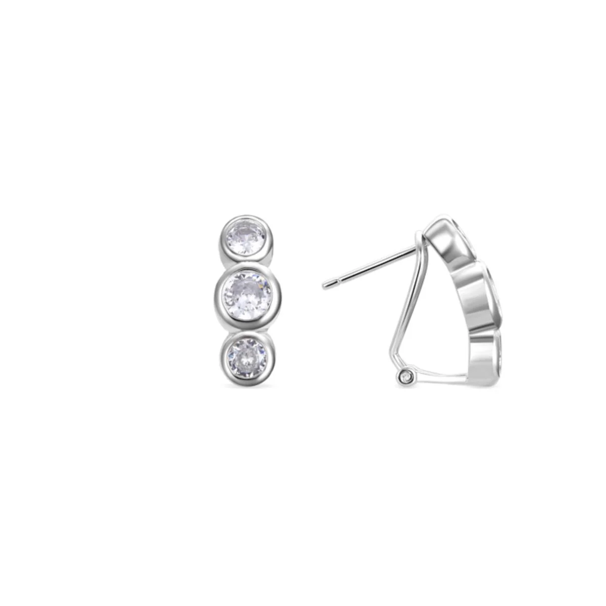 Pendientes Khaira Plata De Ley 925 - Khaira BLANCO