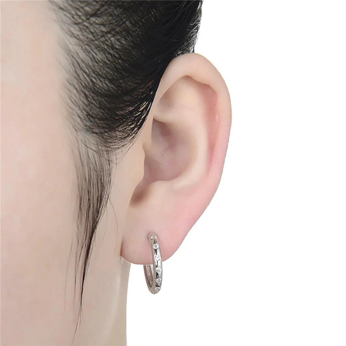 Pendientes Khnuset Plata De Ley 925 - Khnuset BLANCO - Image 2