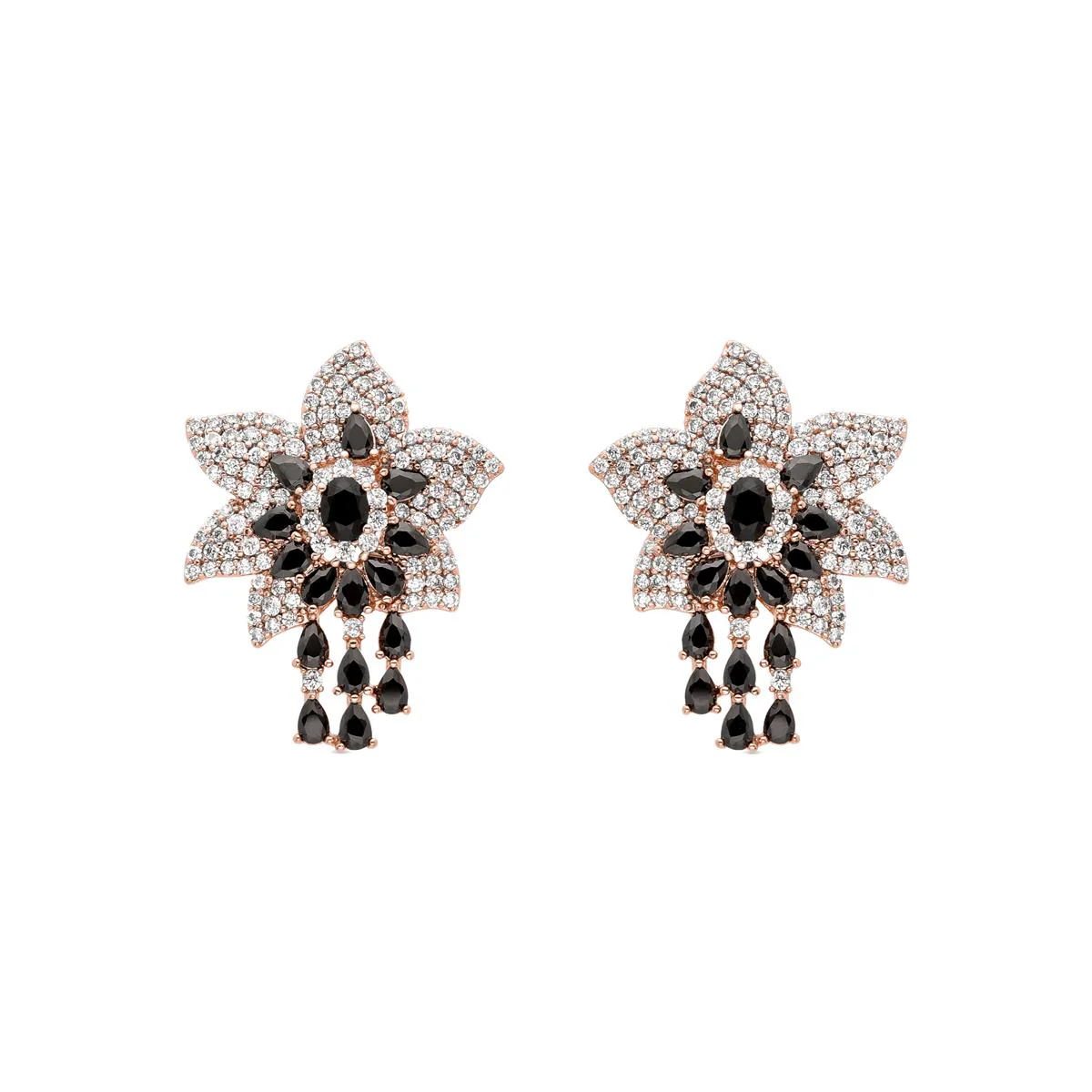 Pendientes Khorin acabados en rodio - Khorin NEGRO