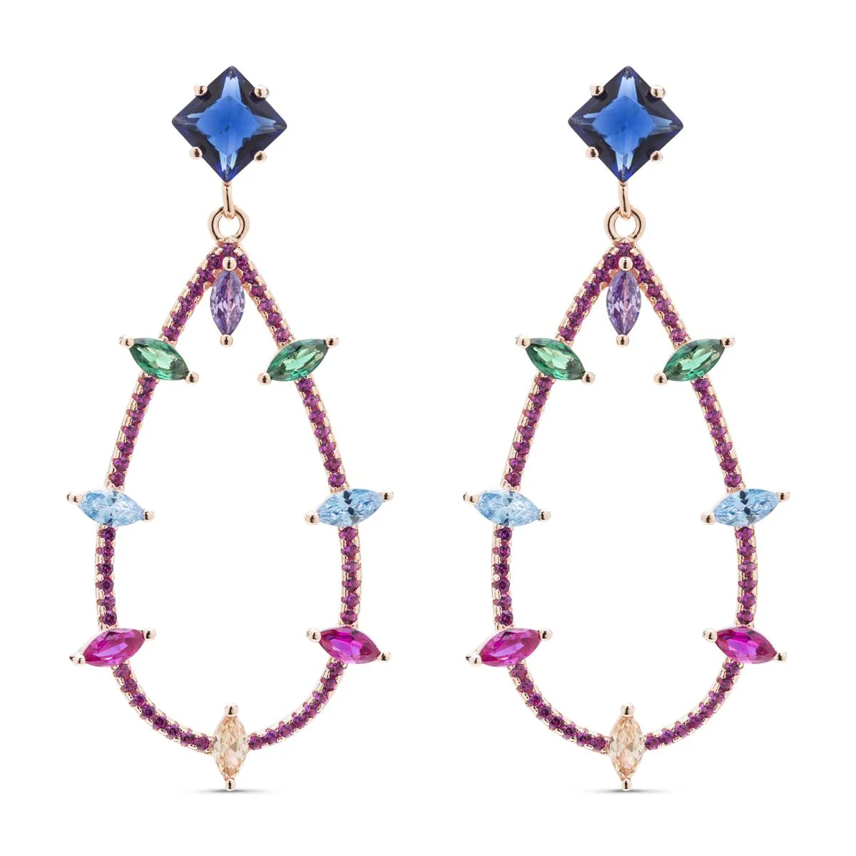 Pendientes Kiot Plata De Ley 925 - Kiot MULTICOLOR