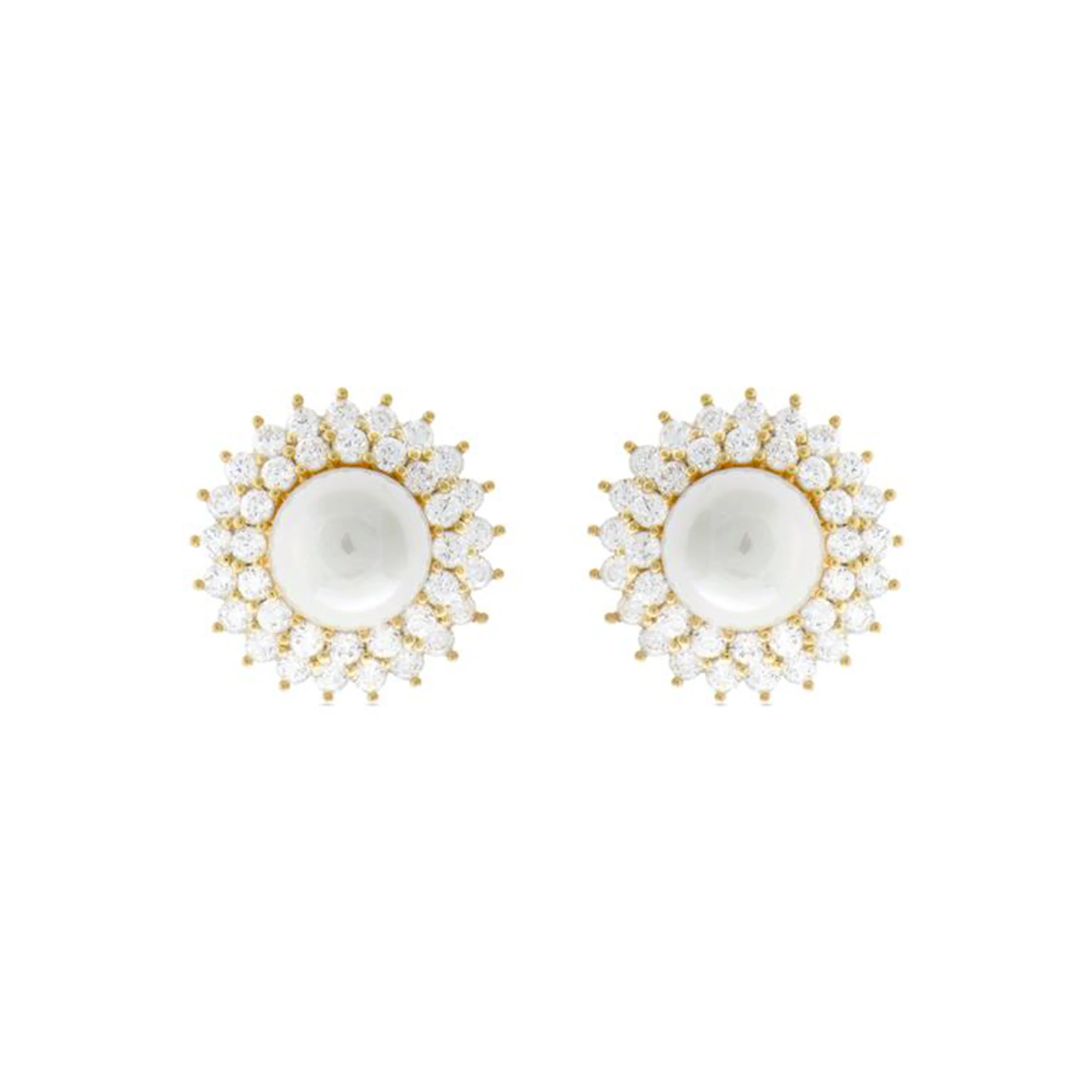 Pendientes acabados en oro amarillo 18K - Kiver