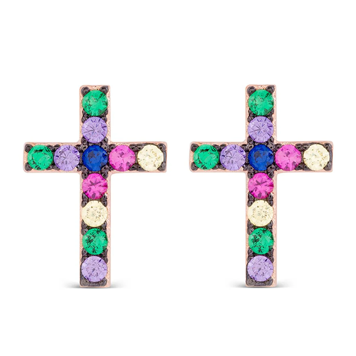Pendientes Kon Plata De Ley 925 - Kon MULTICOLOR