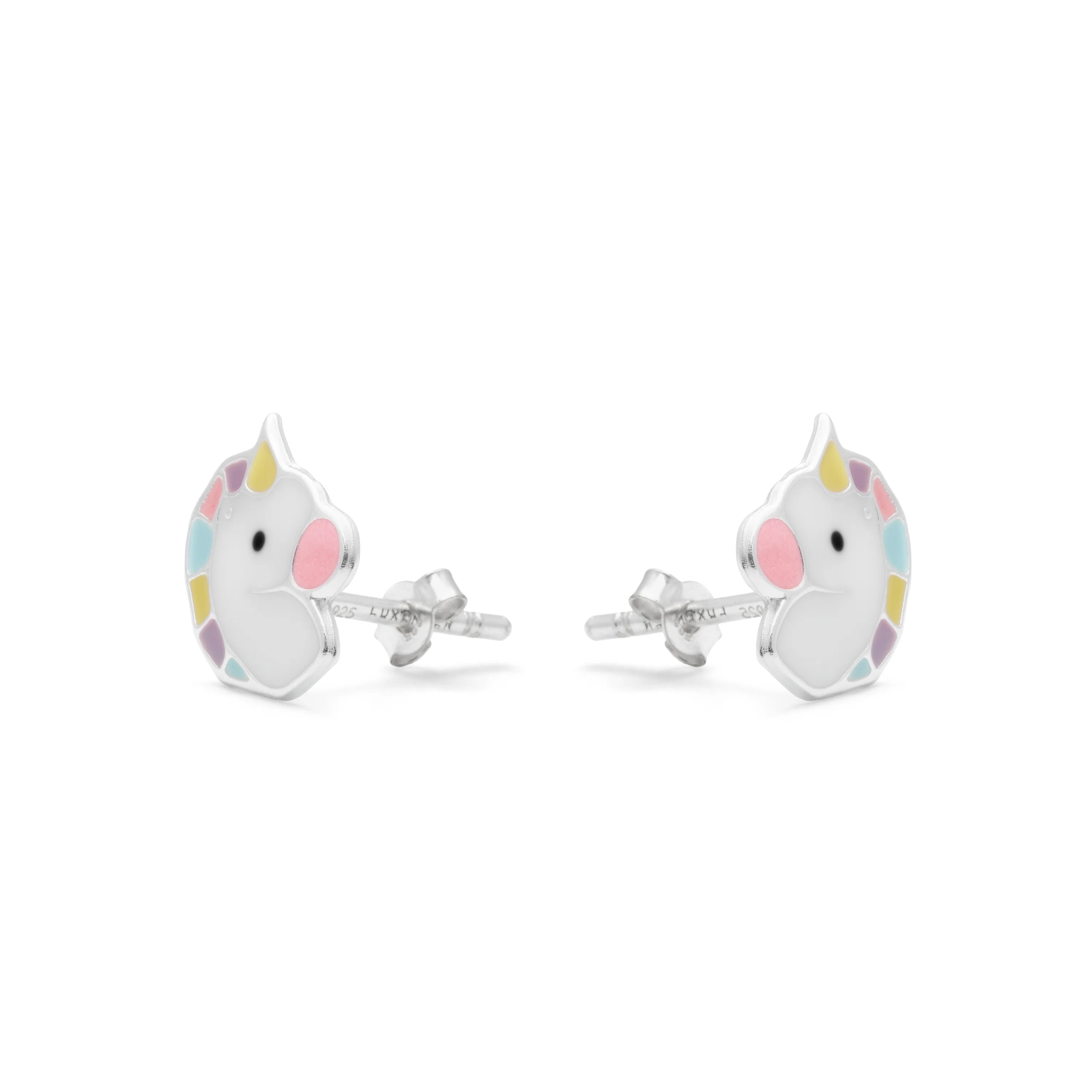 Pendientes de Plata de Ley 925 y Lacado Multicolor acabado en rodio - Kotez - Image 2