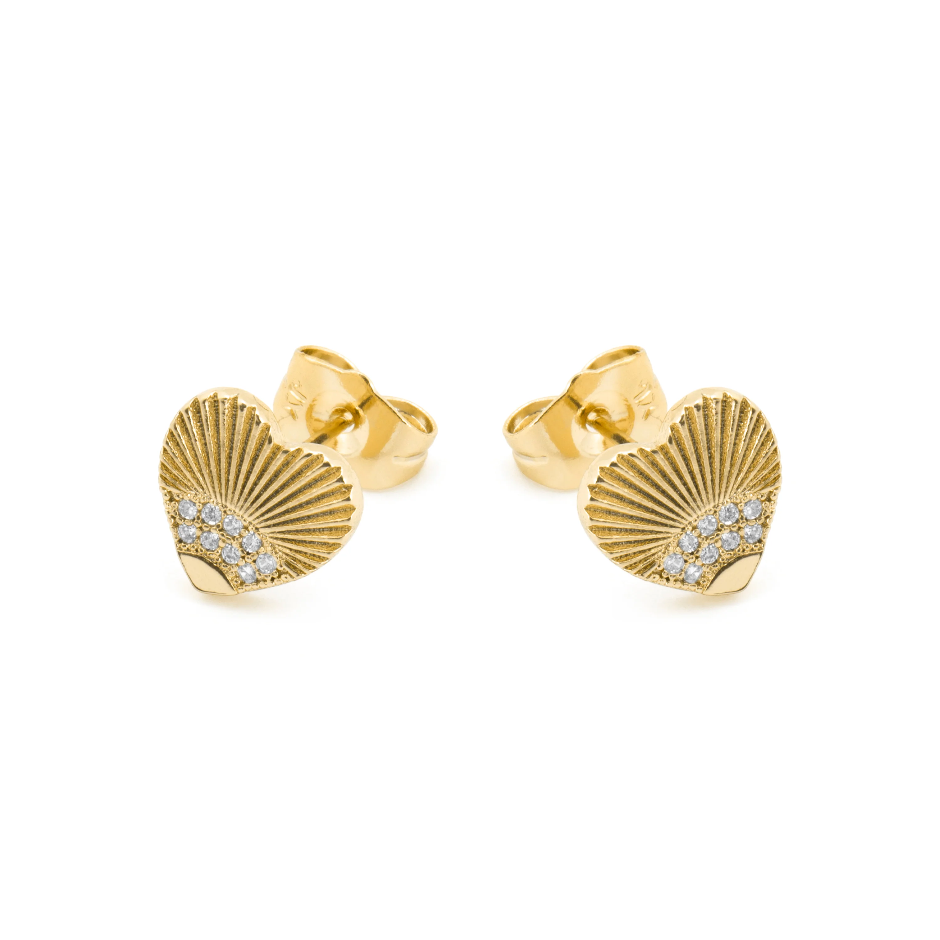 Pendientes con Circonita Brillante acabado oro 18k - Kripo - Image 3