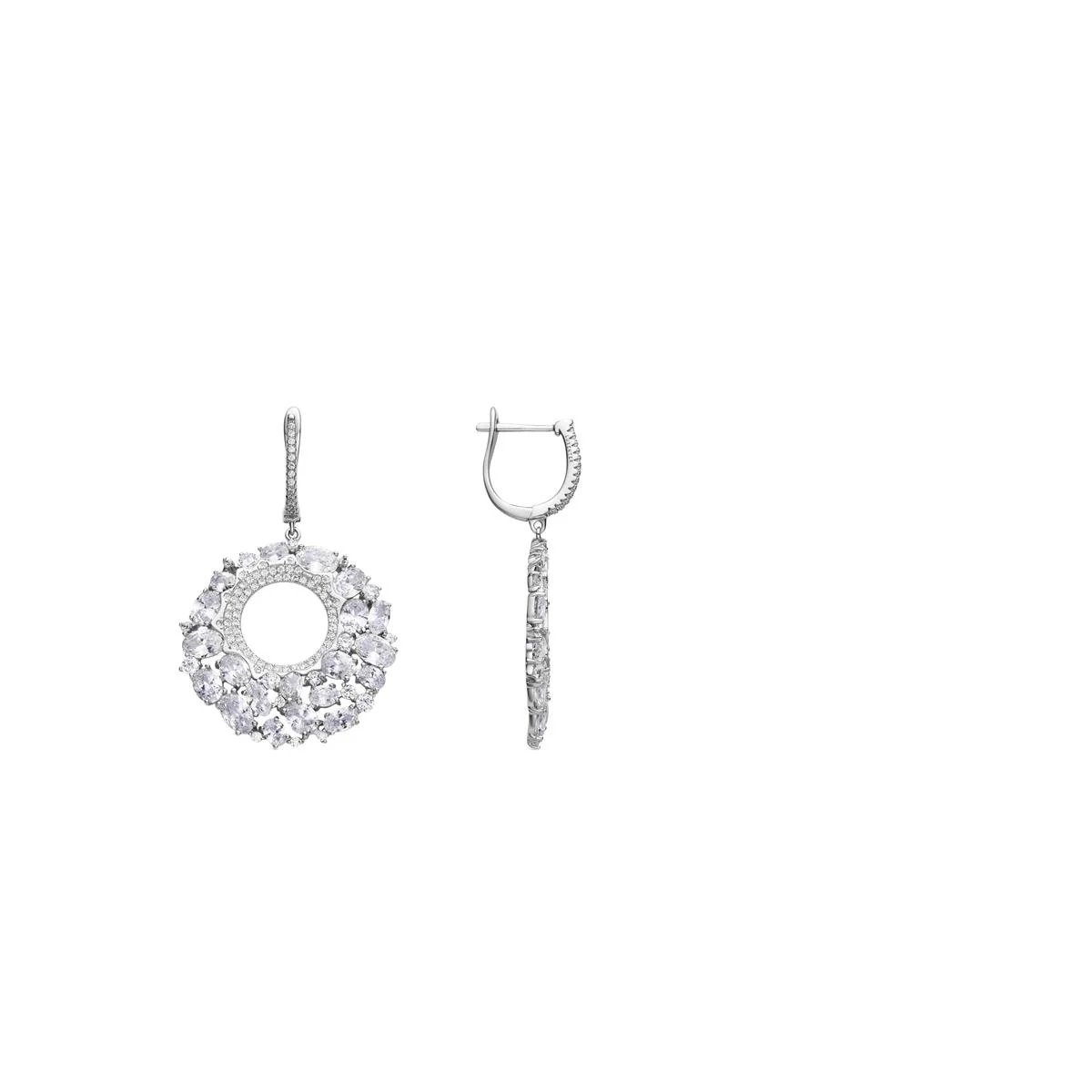 Pendientes Kromwa Plata de Ley 925 - Kromwa BLANCO