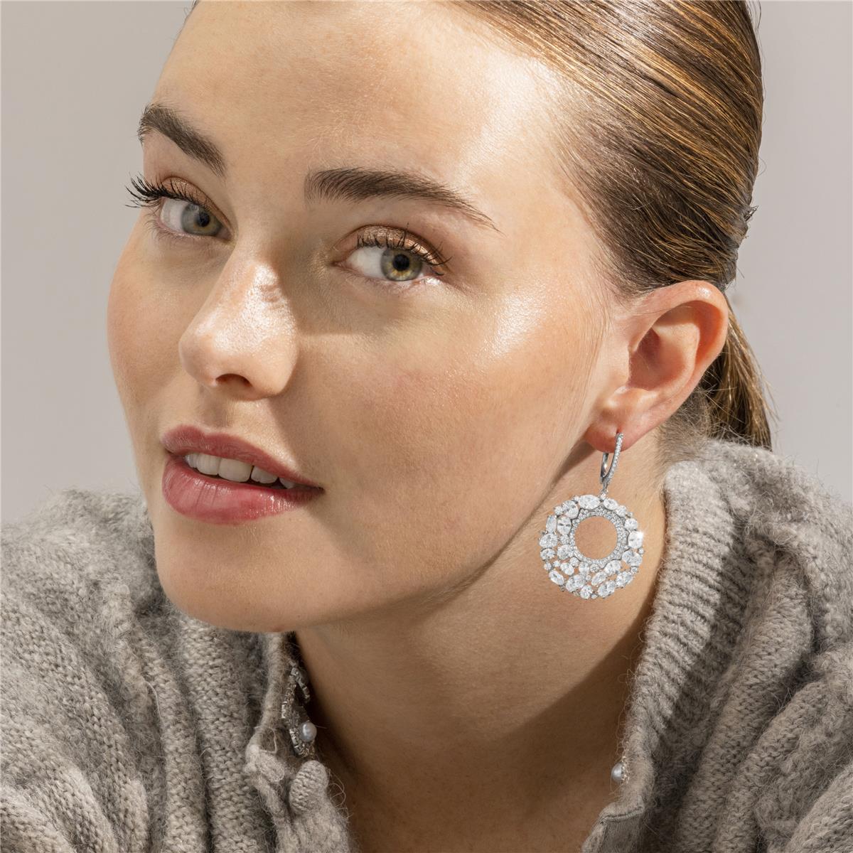 Pendientes Kromwa Plata de Ley 925 - Kromwa BLANCO - Image 3