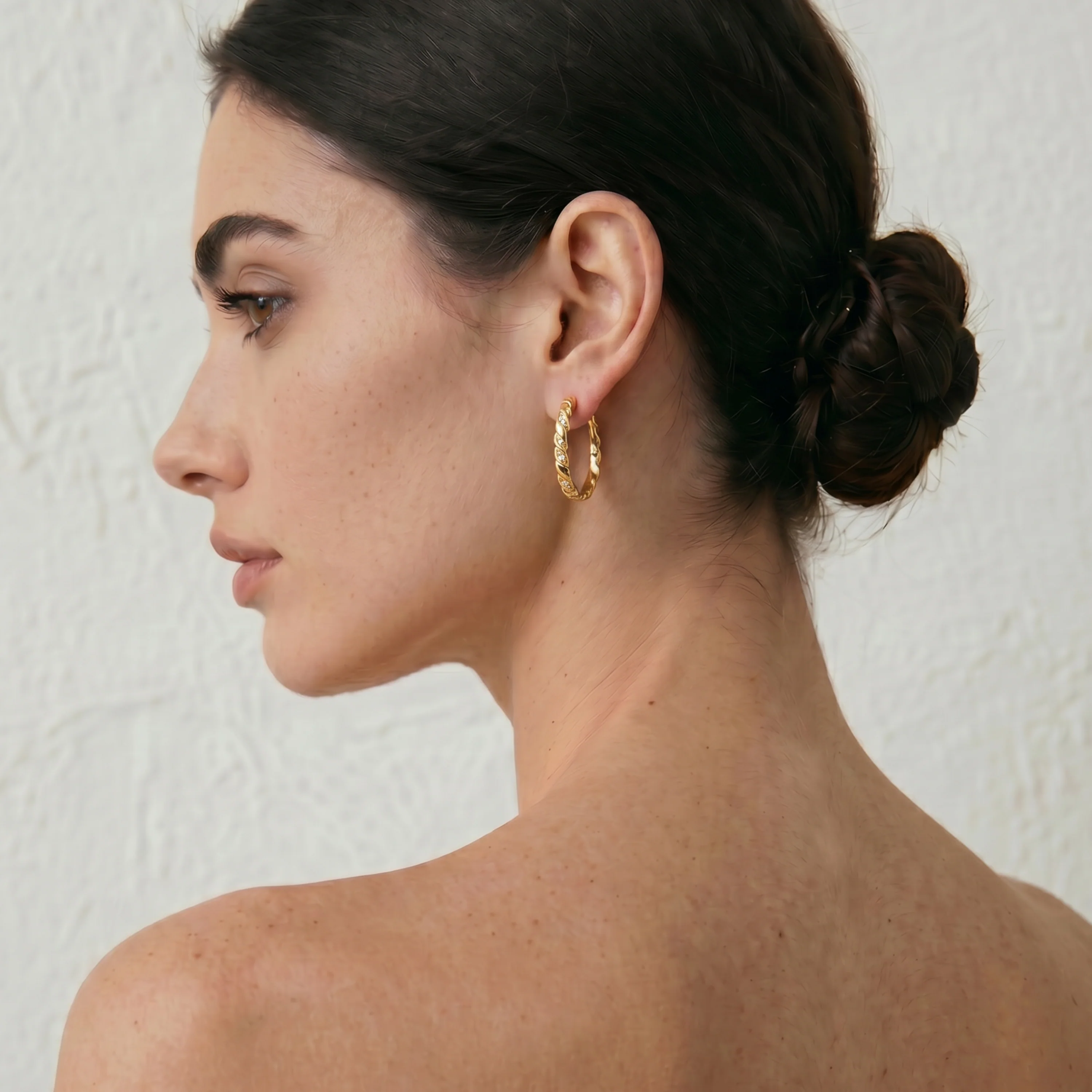 Pendientes Kruulnaz acabado oro amarillo 18k - Kruulnaz - Image 2