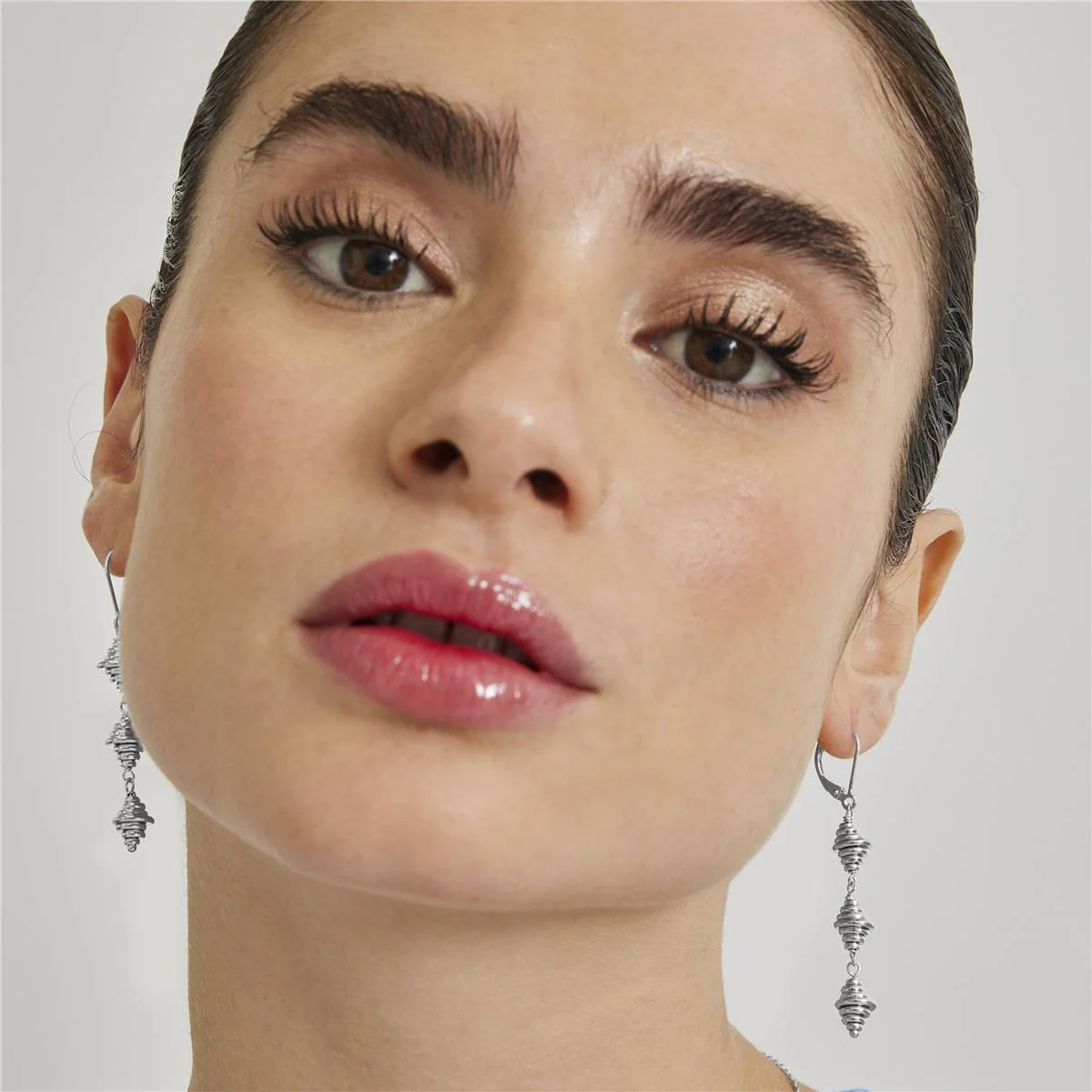 Pendientes Kubil Plata de Ley 925 - Kubil GRIS - Image 2