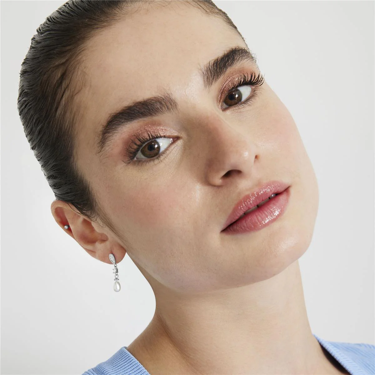 Pendientes Kumis Plata de Ley 925 - Kumis BLANCO - Image 2
