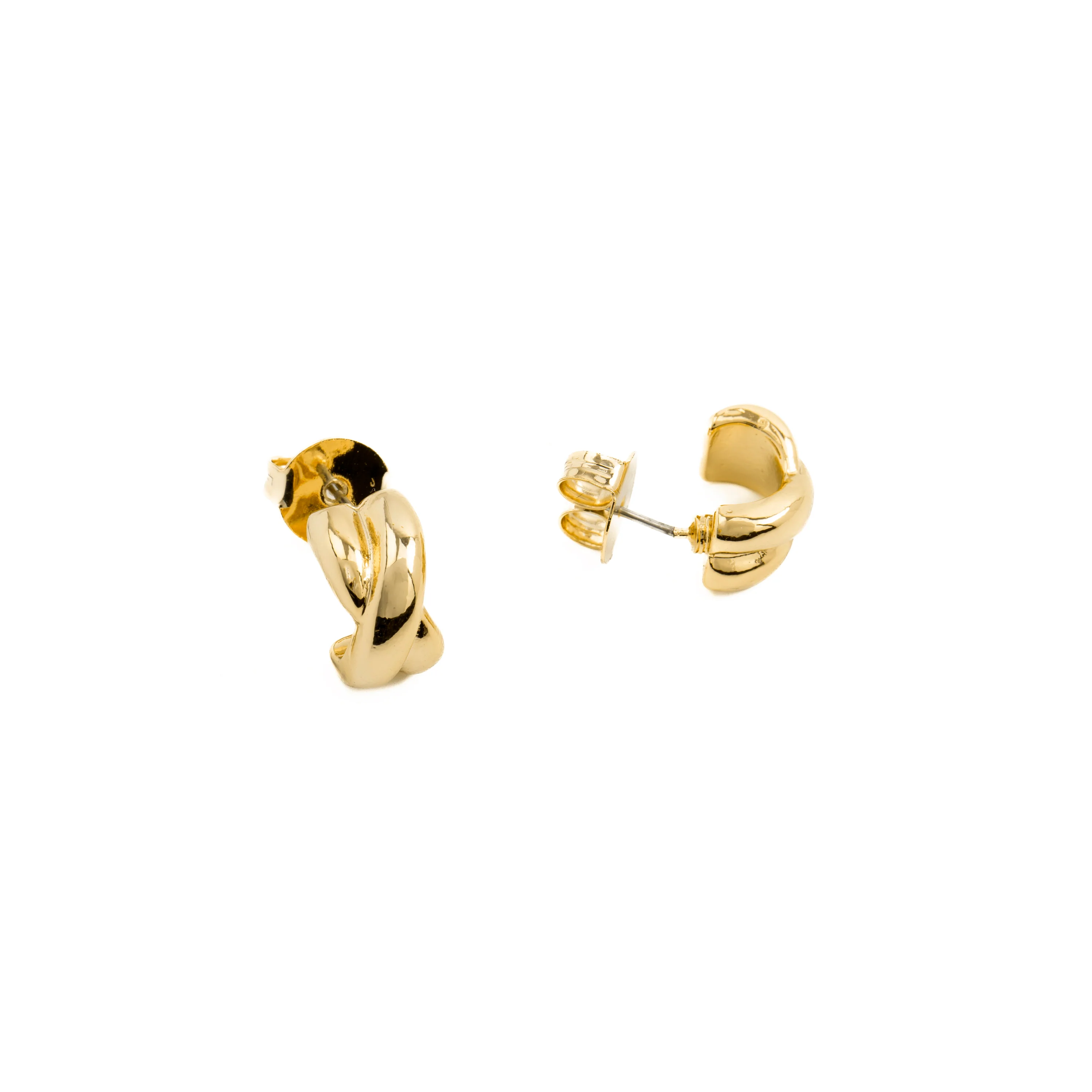 Pendientes acabados en oro amarillo 18K - Kuvuca - Image 5