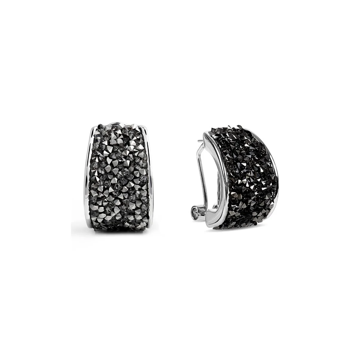 Pendientes Kwane acabado en Rodio - Kwane GRIS