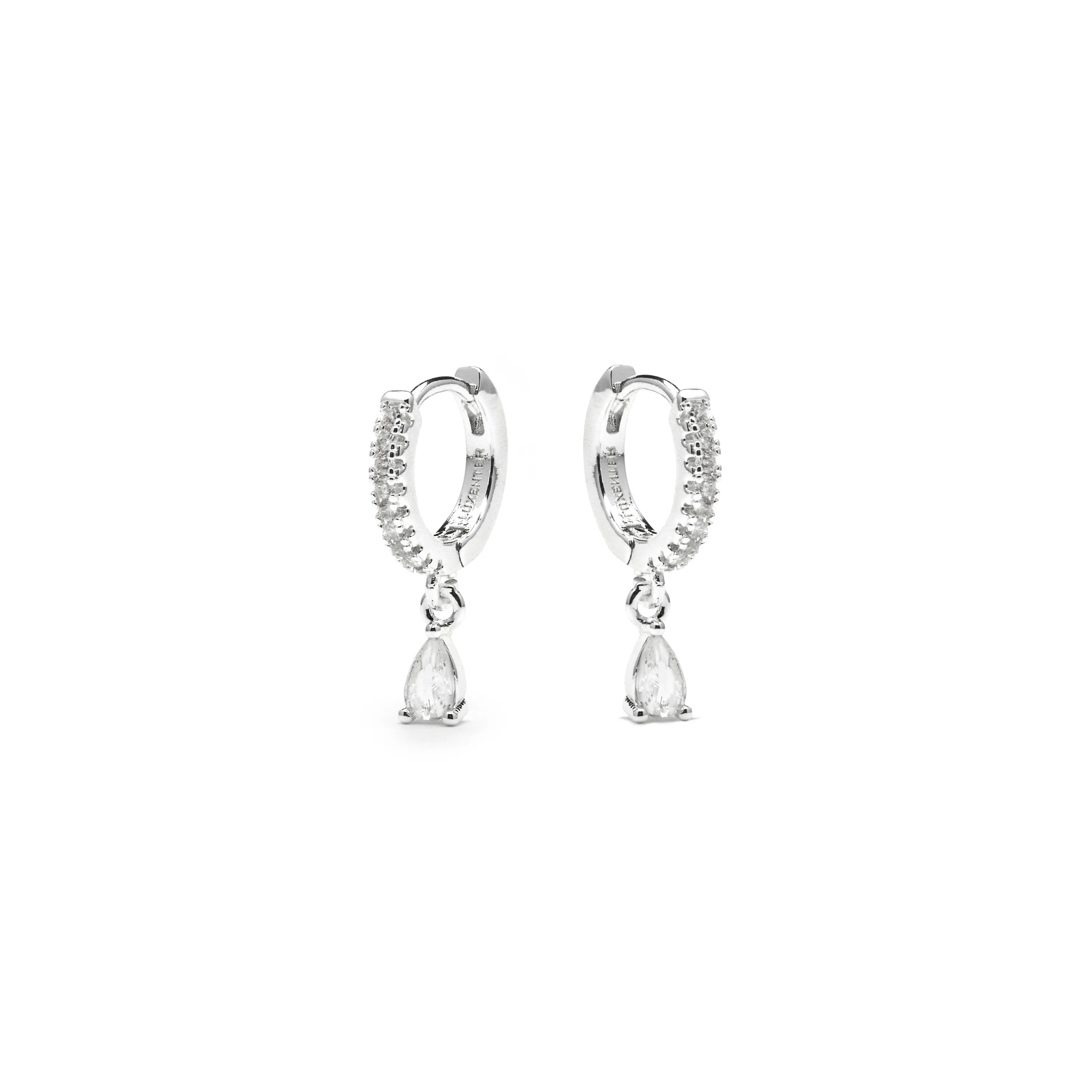 Pendientes acabado plata y Circonita Brillante - Laade - Image 3