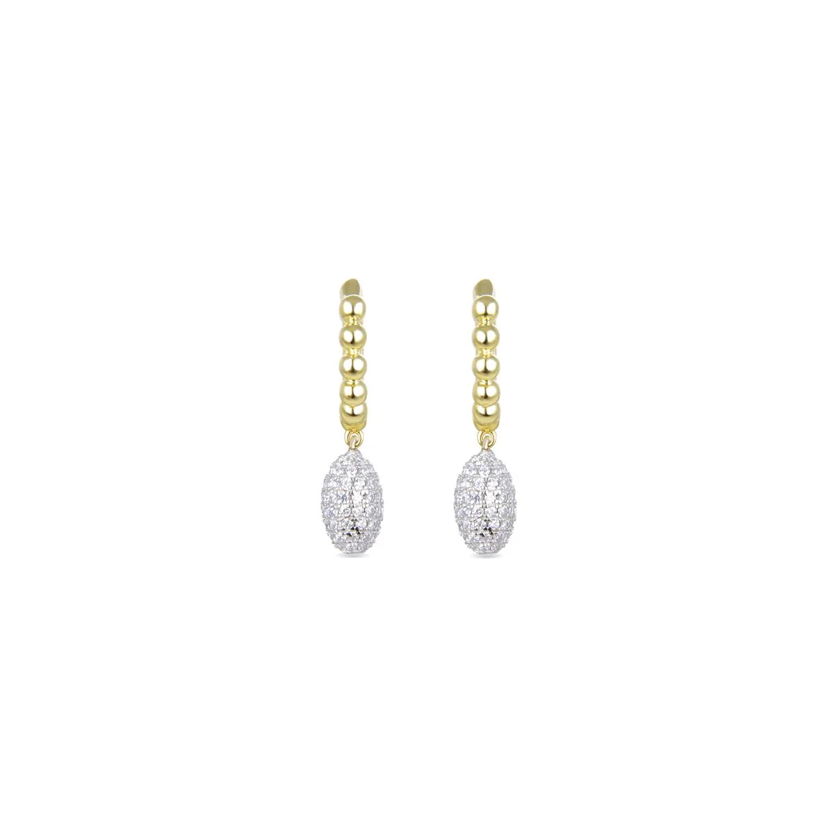 Pendientes Lacar Plata De Ley 925 - Lacar BLANCO
