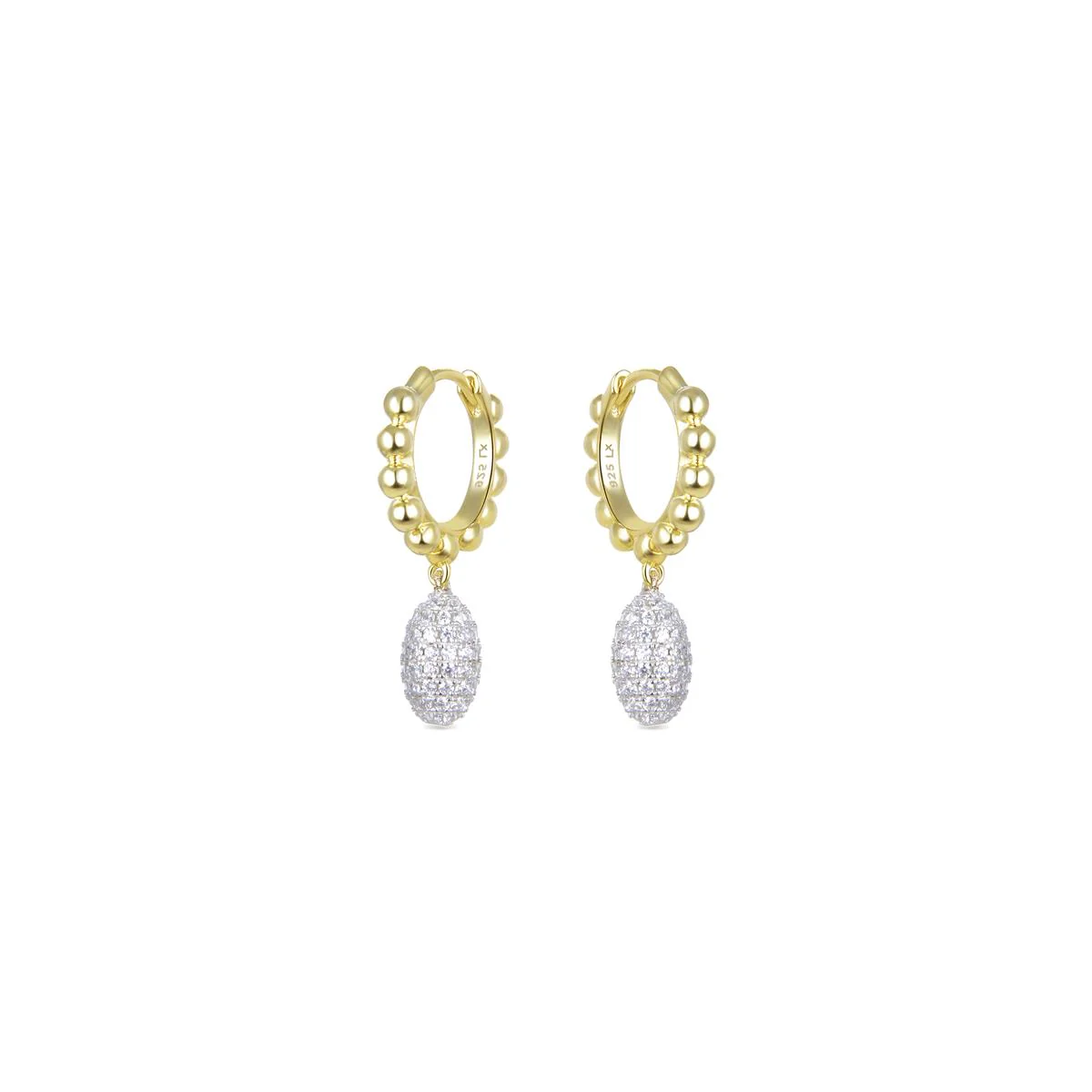 Pendientes Lacar Plata De Ley 925 - Lacar BLANCO - Image 2