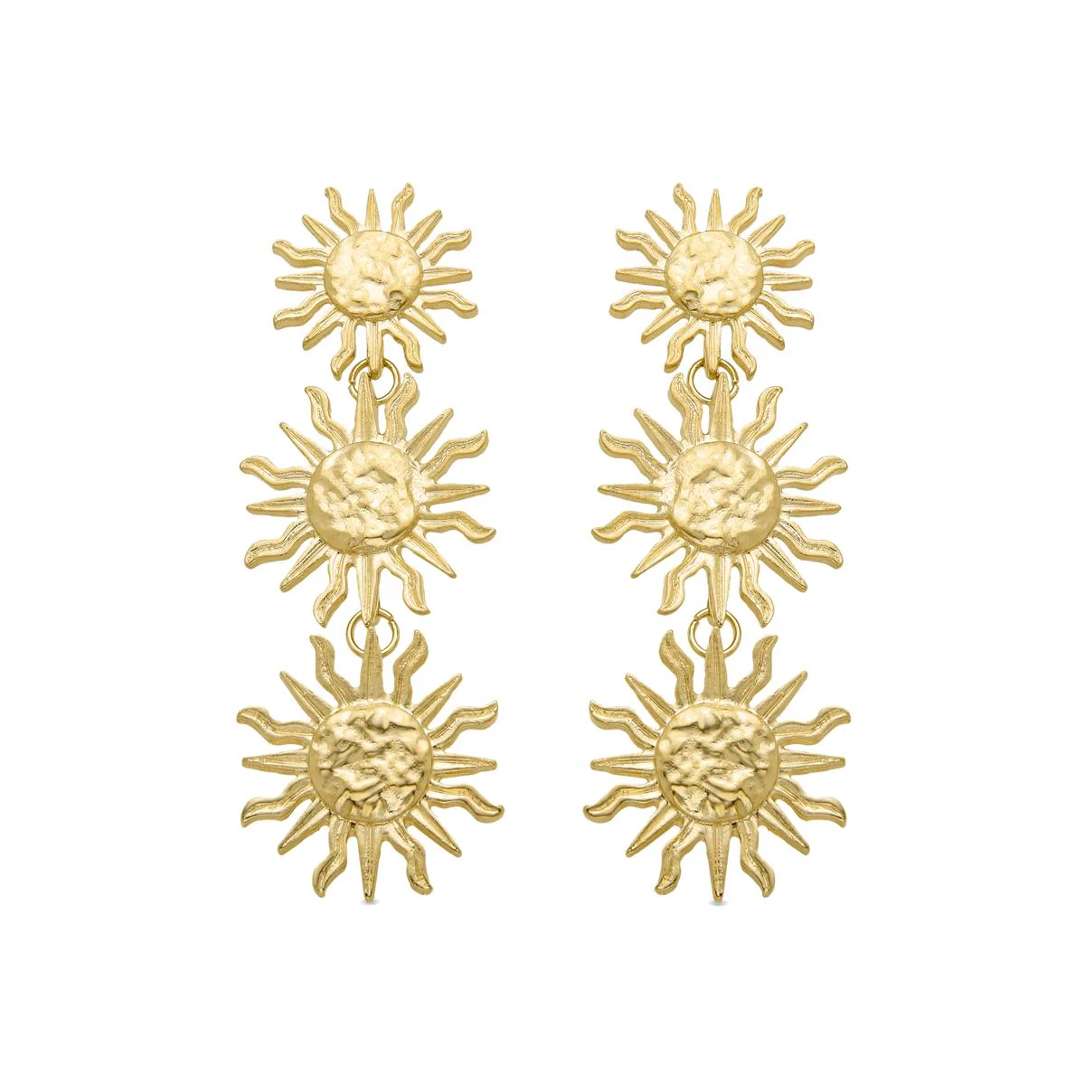 Pendientes Lagun acabados en oro amarillo 18K - Lagun AMARILLO
