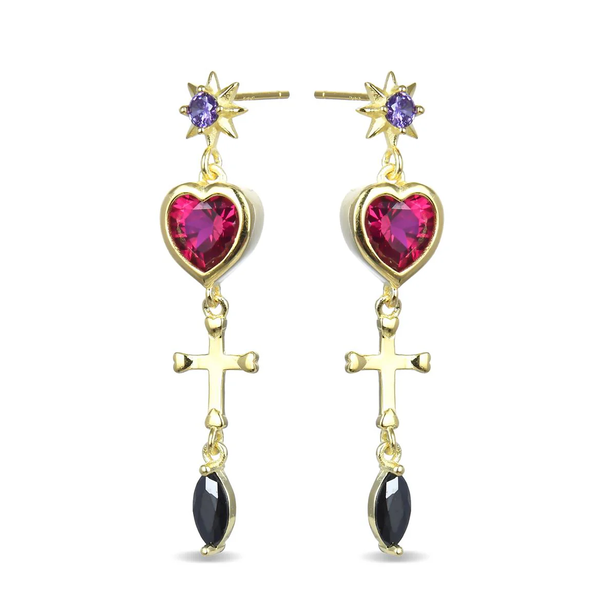 Pendientes Lakza Plata De Ley 925 - Lakza MULTICOLOR - Image 2