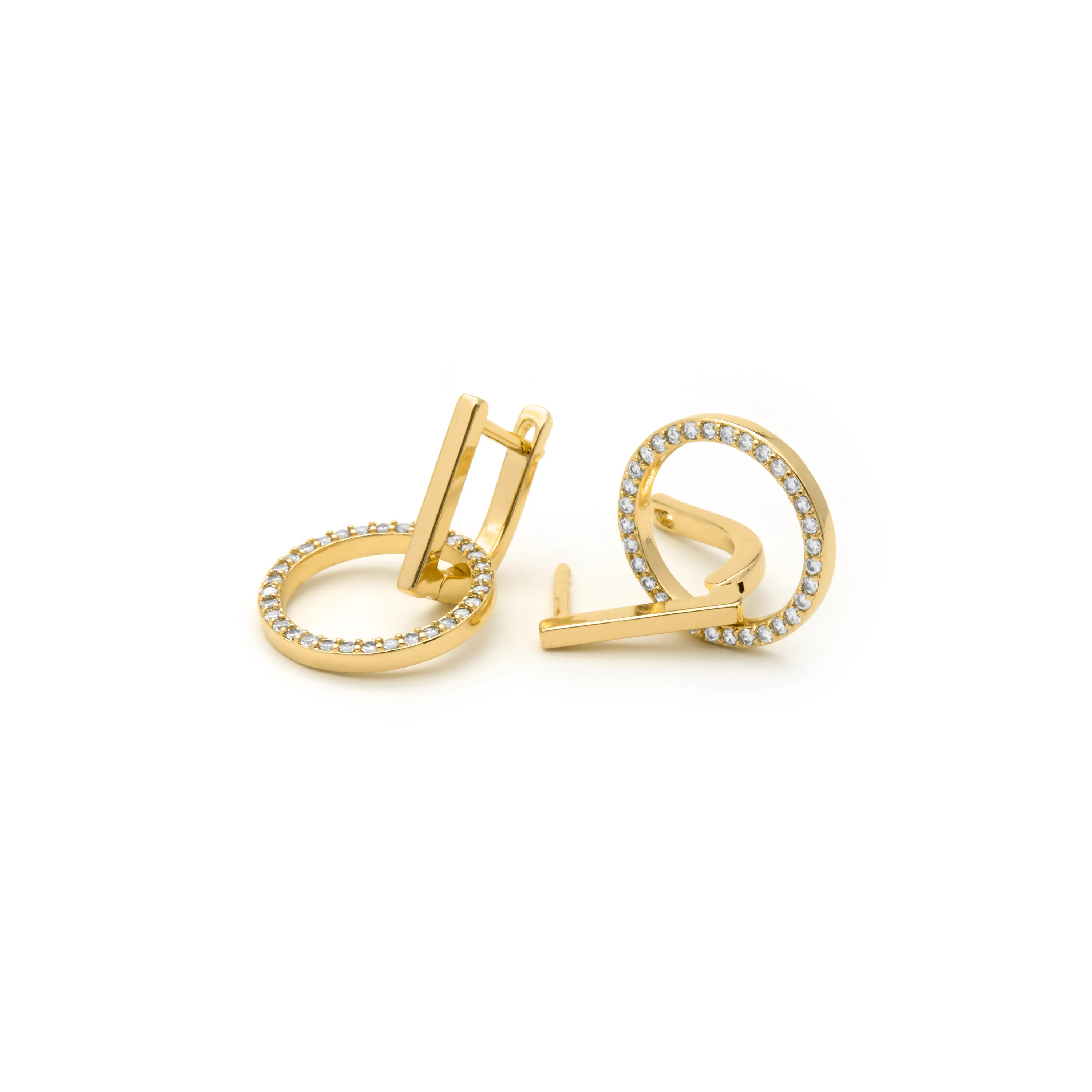 Pendientes acabado en oro amarillo 18k - Lally - Image 5