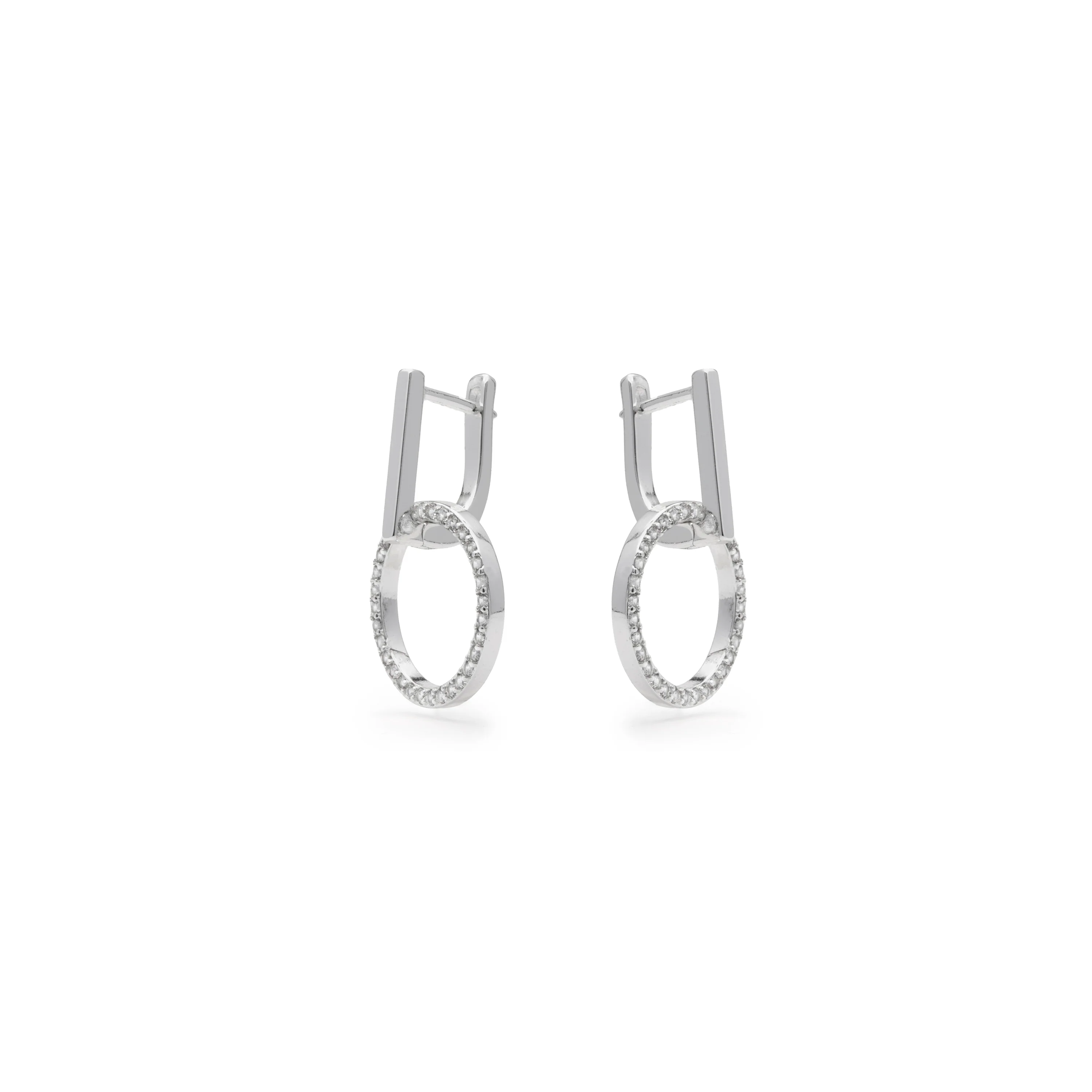 Pendientes acabado en Plata de Ley 925 - Lally - Image 3