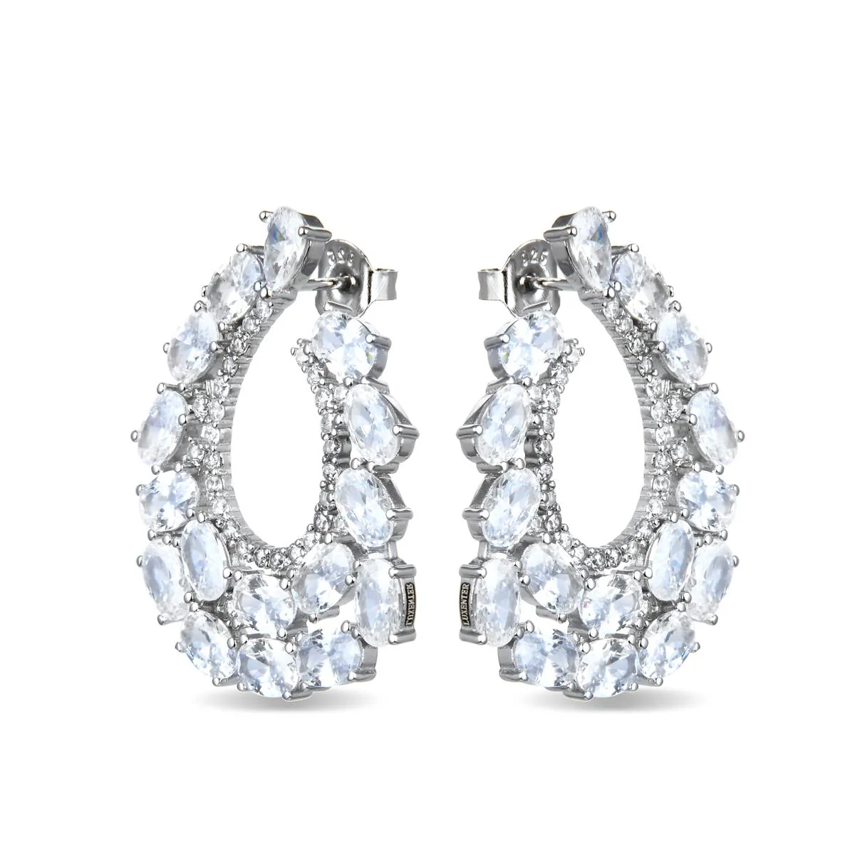 Pendientes Laman Plata De Ley 925 - Laman BLANCO - Image 2