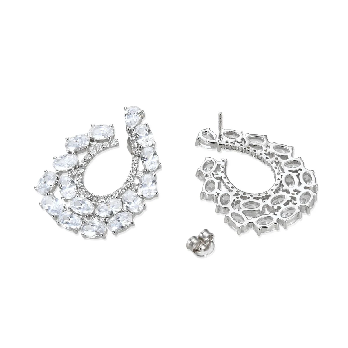 Pendientes Laman Plata De Ley 925 - Laman BLANCO - Image 3