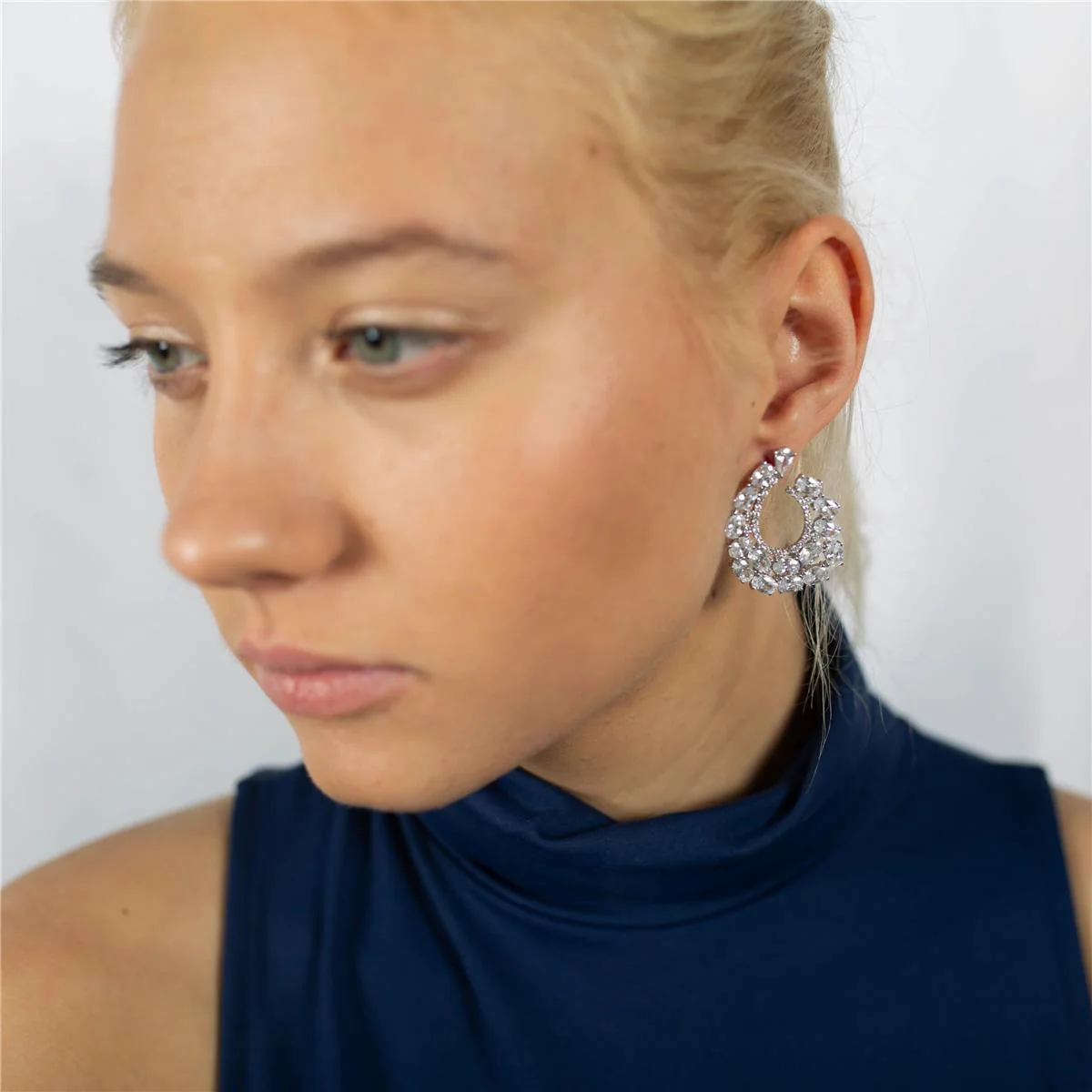 Pendientes Laman Plata De Ley 925 - Laman BLANCO - Image 4