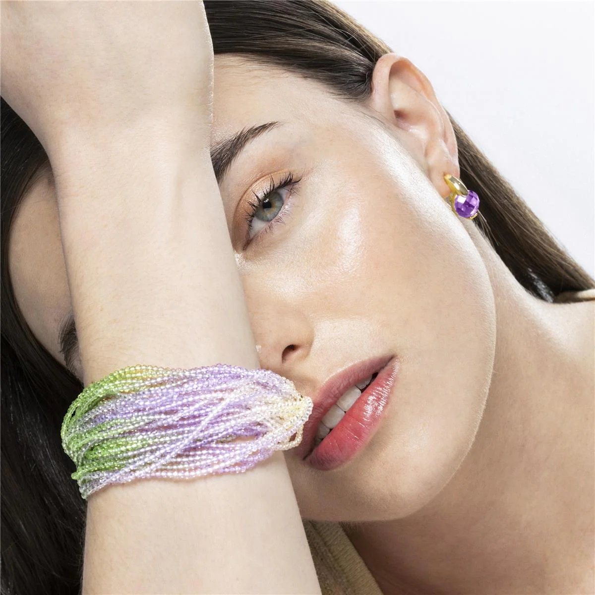 Pendientes Laram Plata de Ley 925 - Laram MORADO - Image 2