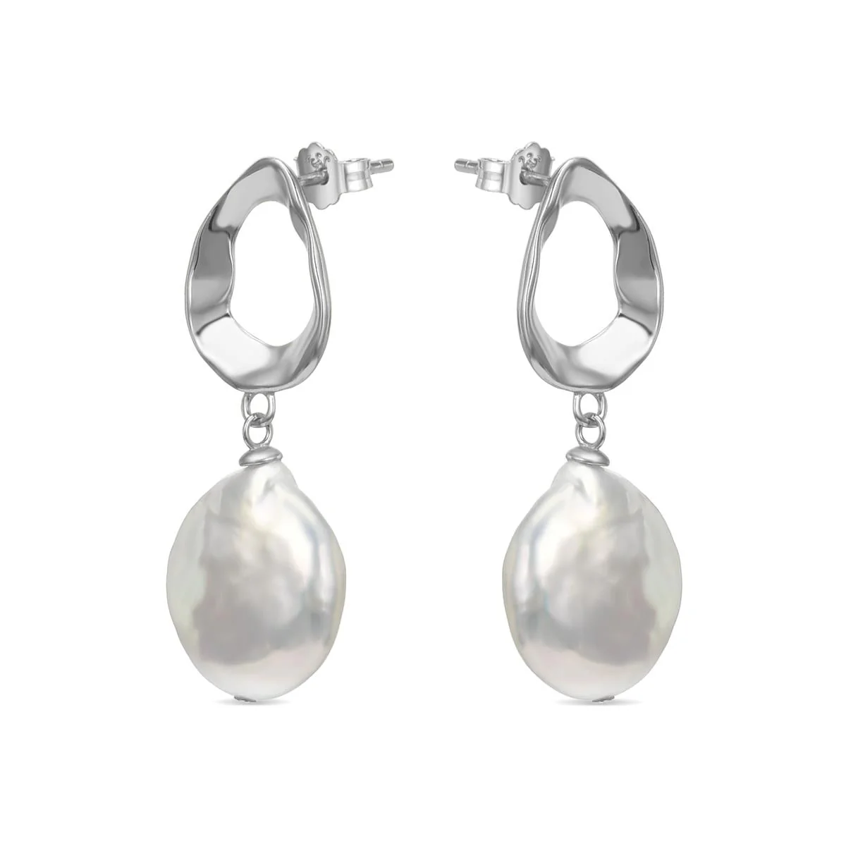 Pendientes Larkdrum Plata De Ley 925 - Larkdrum BLANCO - Image 2