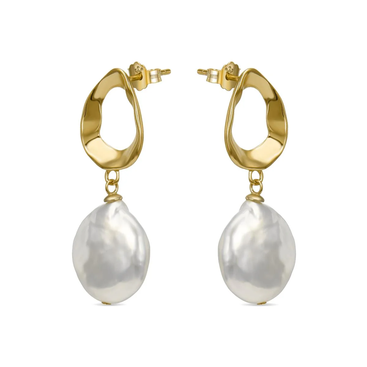 Pendientes Larkdrum Plata De Ley 925 - Larkdrum AMARILLO - Image 2