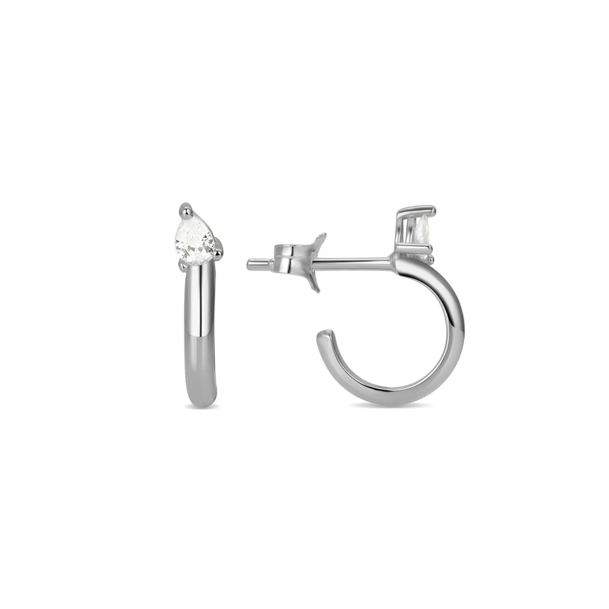 Pendientes Larkodo Plata De Ley 925 - Larkodo BLANCO