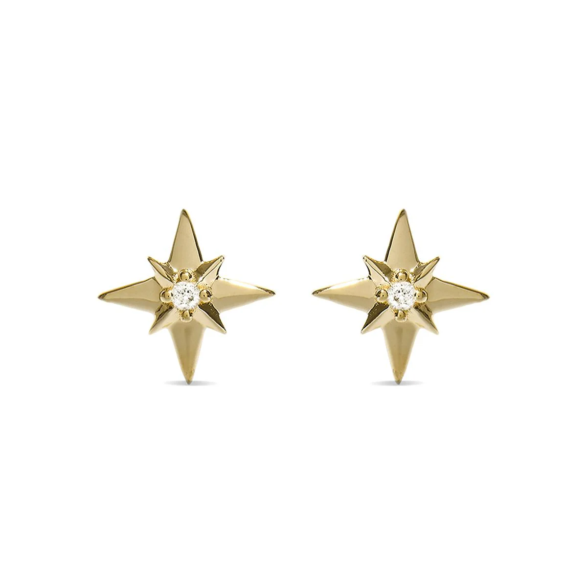 Pendientes Laru Oro de ley 18k - Laru BLANCO