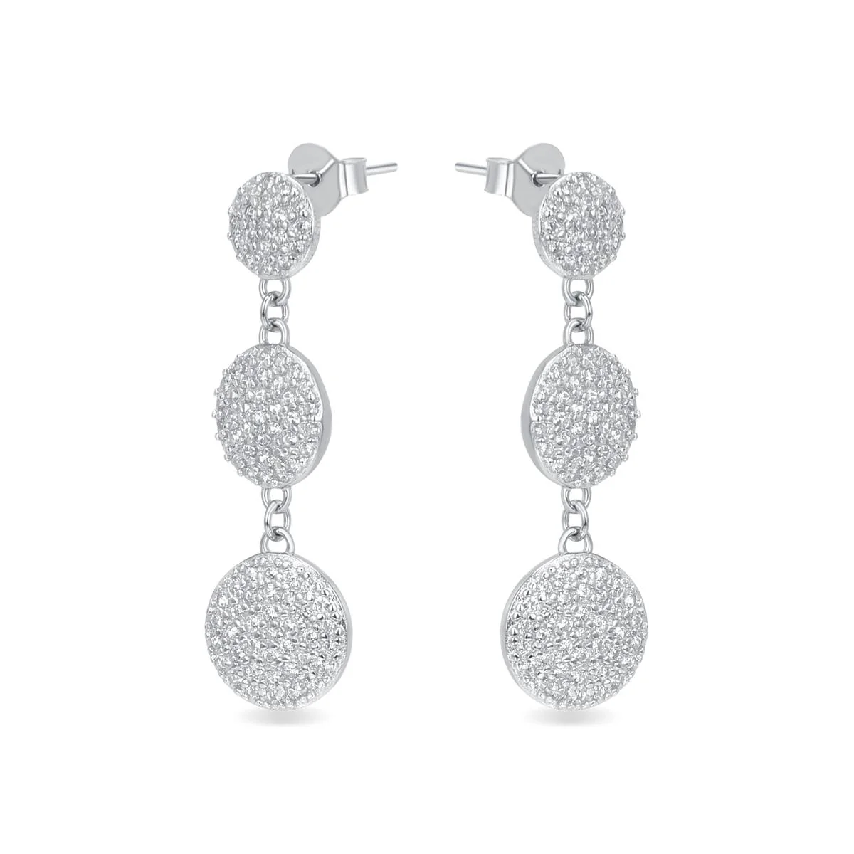 Pendientes Lasith Plata De Ley 925 - Lasith BLANCO - Image 2